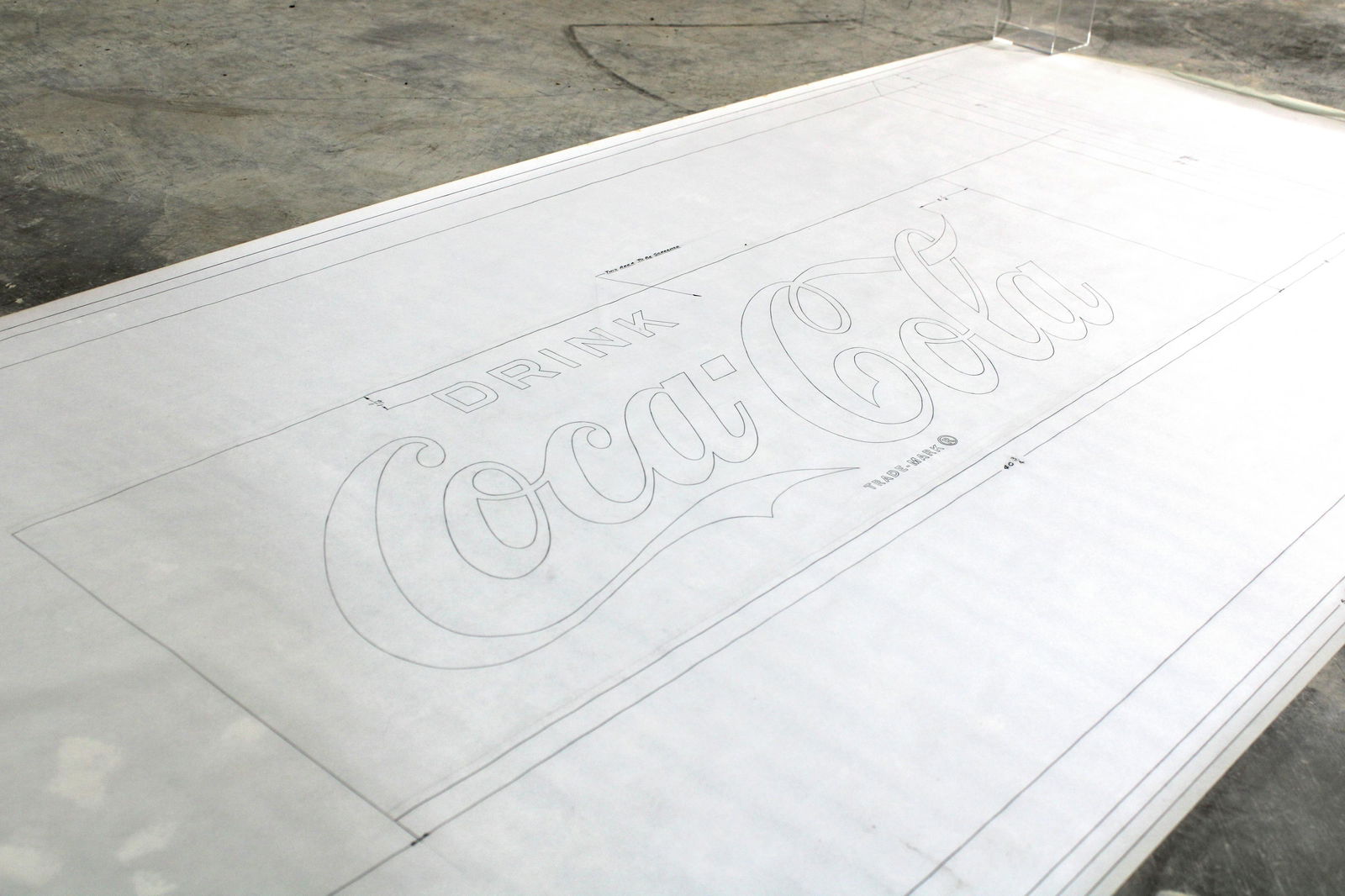 Coca Cola Blueprint "Coca Cola for Red Background" (1 of 3)