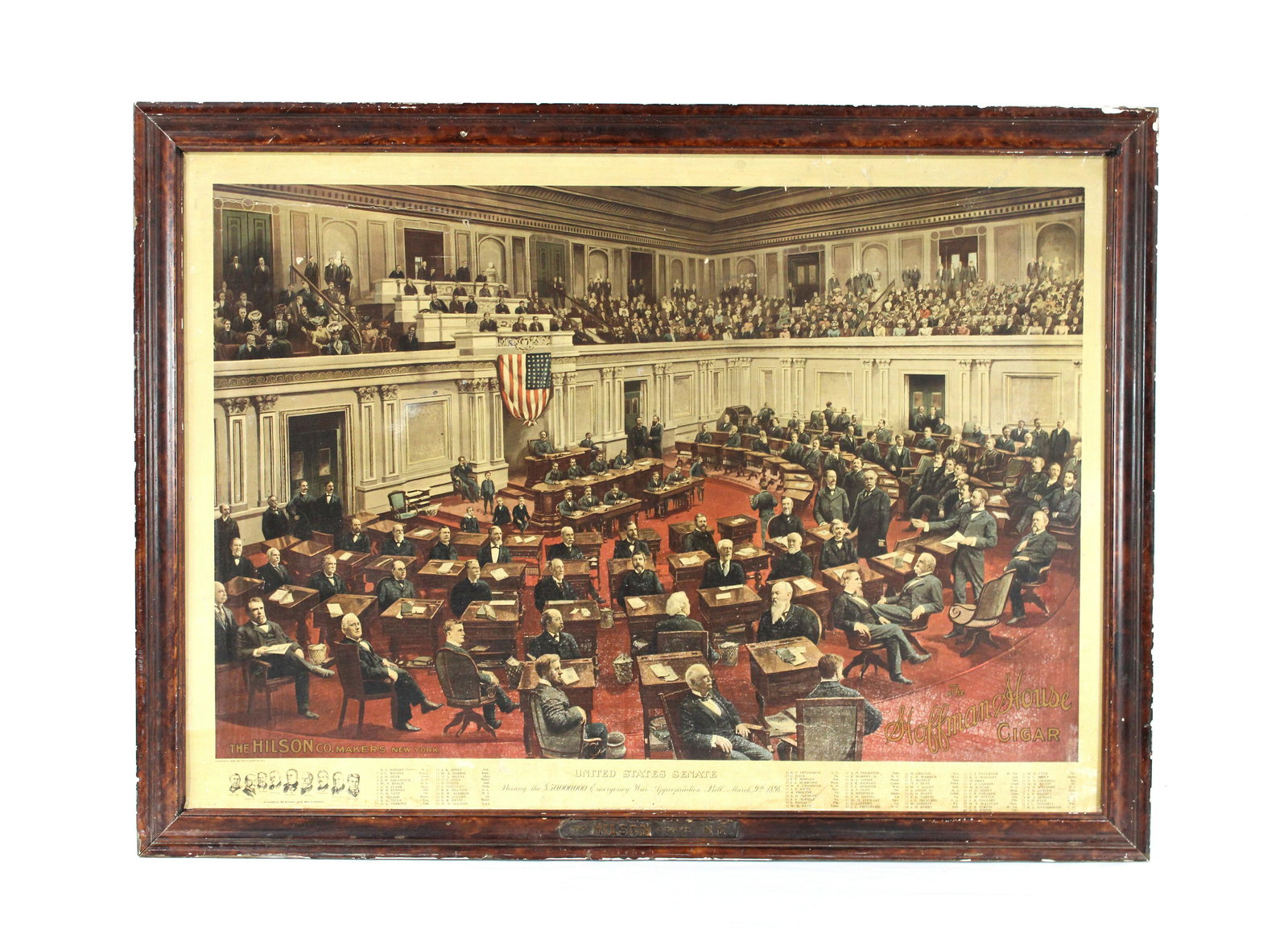 Hoffman House Cigar Senate Floor Advertisement, 1898 (1 of 4)