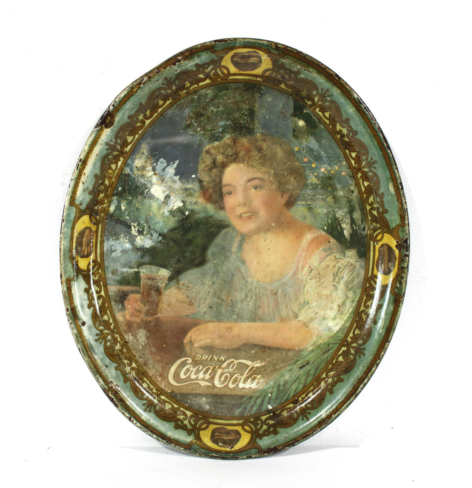 Coca Cola Advertising Tray, 1909 (1 of 3)