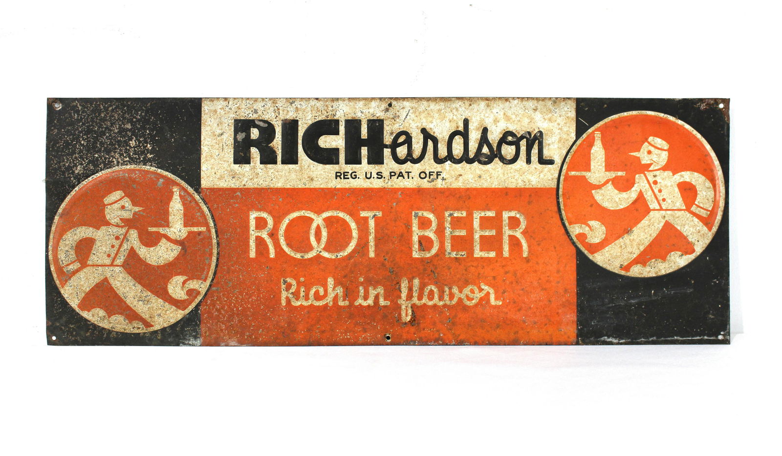 Embossed Richardson Root Beer Metal Sign (1 of 2)