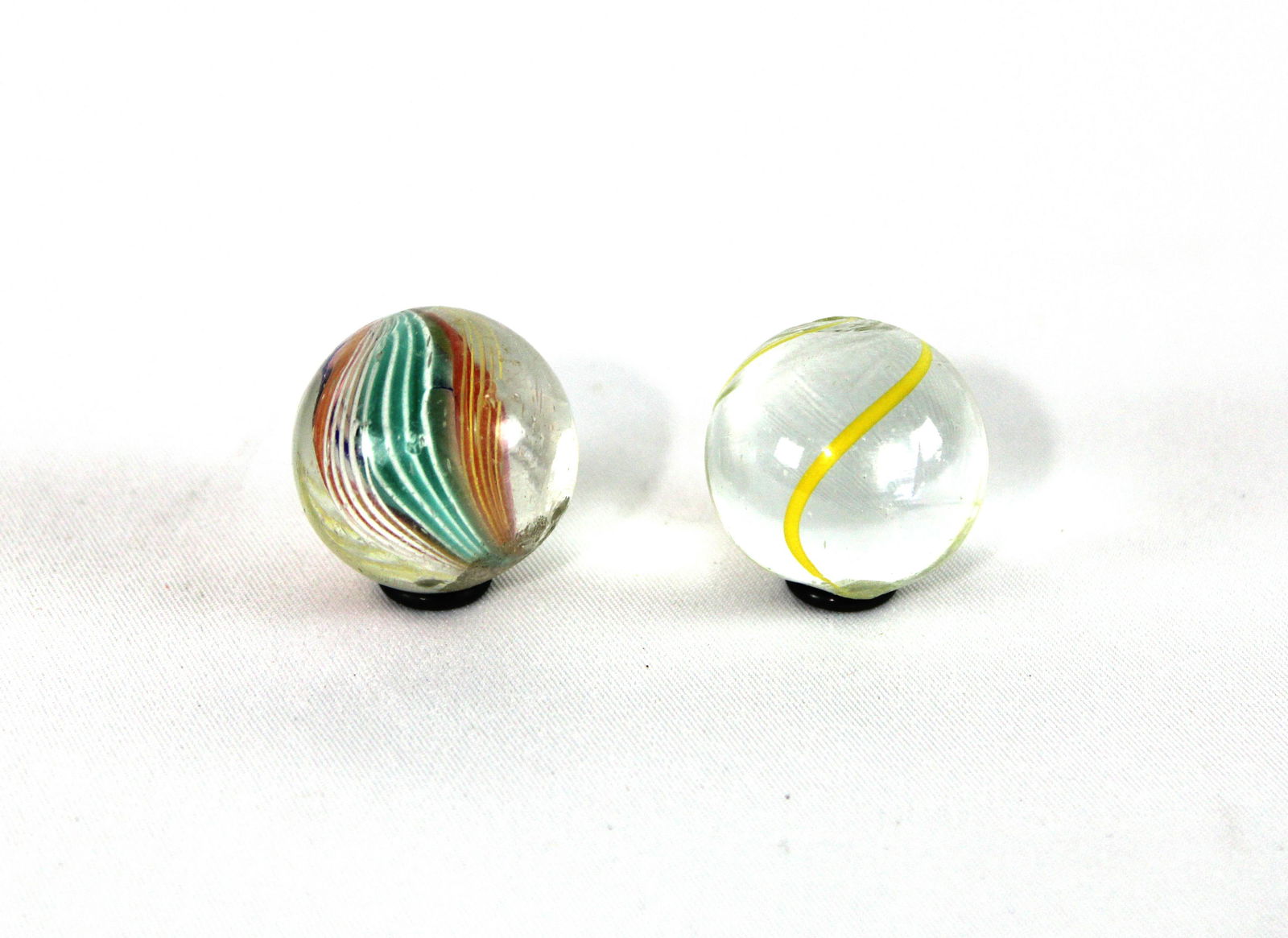7/8" Antique Handmade German Swirl Marbles (1 of 4)