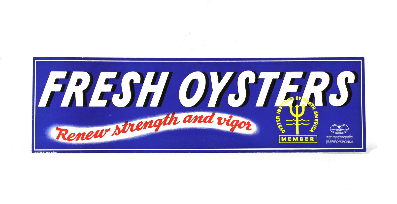 Fresh Oysters Sign (1 of 2)