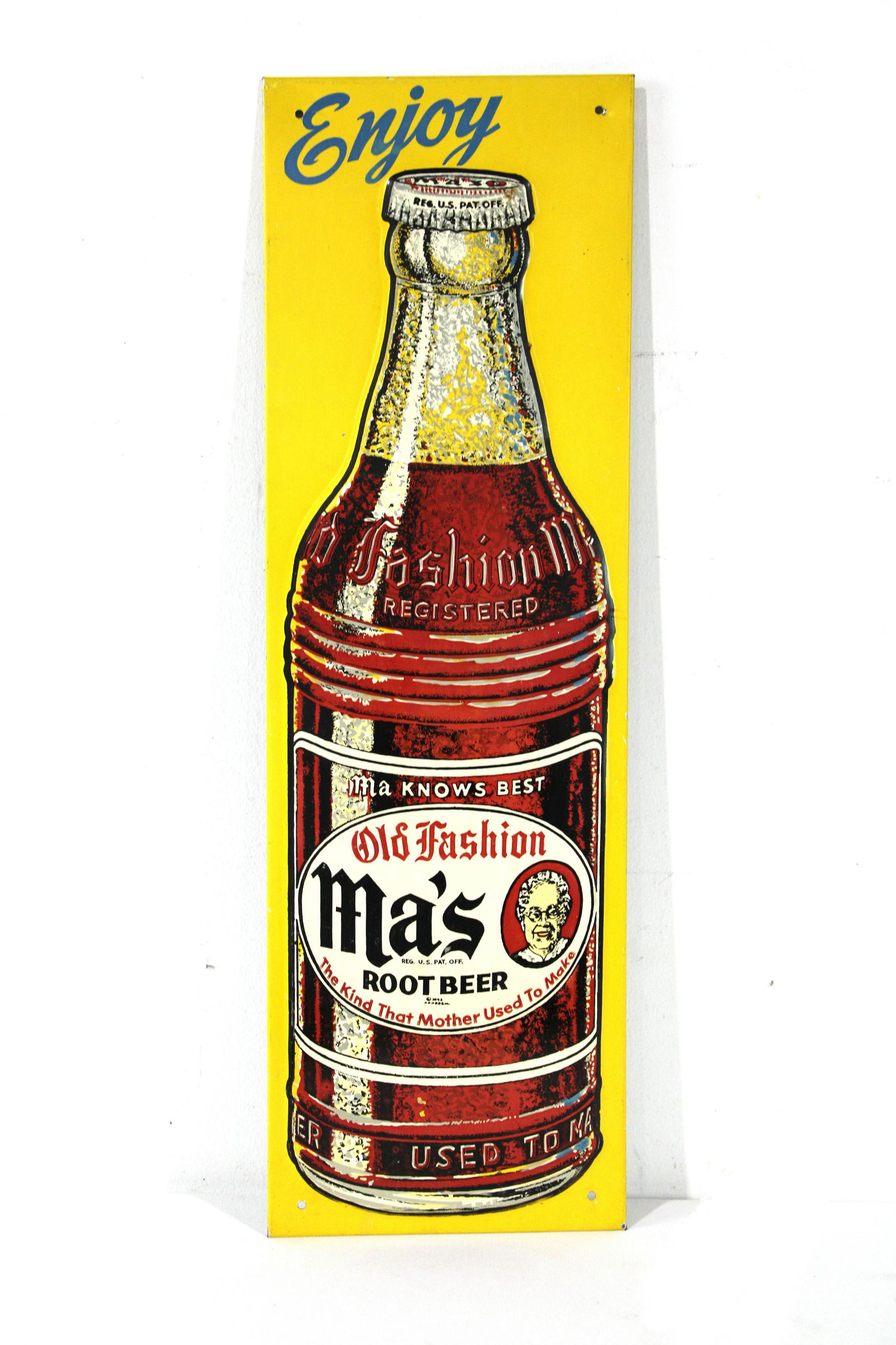 Ma's Root Beer Embossed Sign (1 of 3)