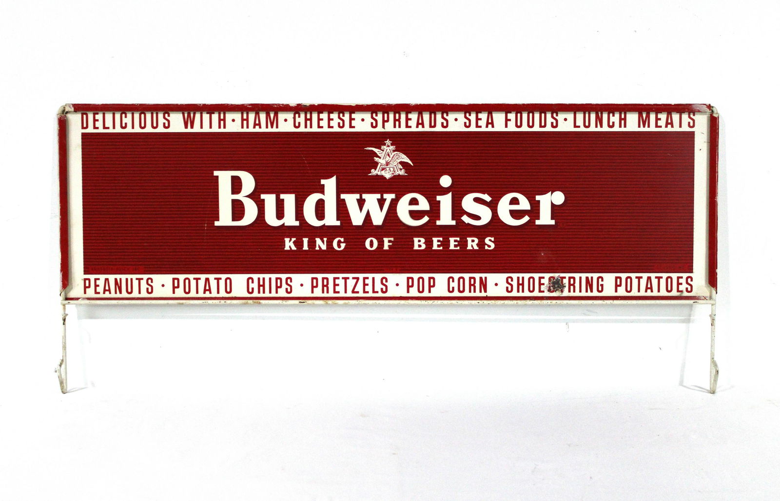 Budweiser Store Rack Top Sign (1 of 2)