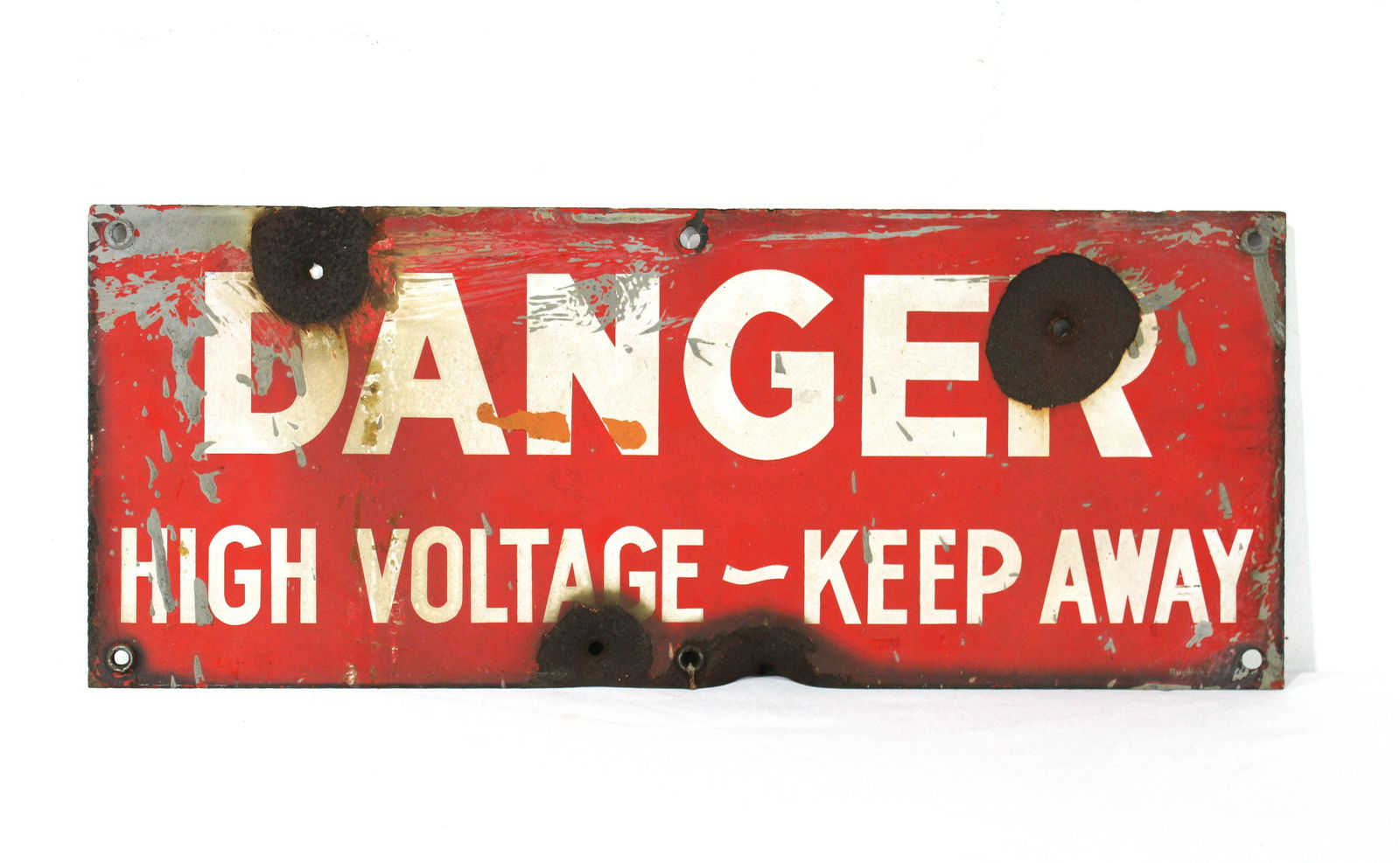 Danger High Voltage Porcelain Sign (1 of 3)