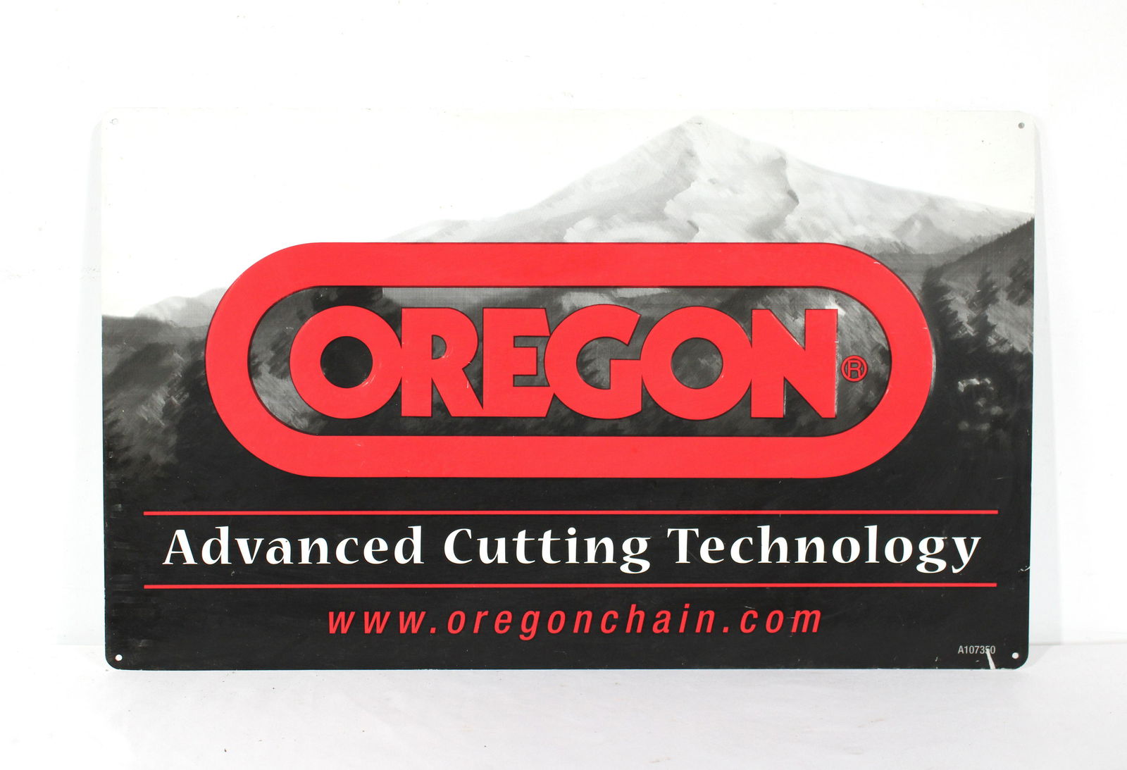 Embossed Oregon Chainsaws Advertising Sign (1 of 1)
