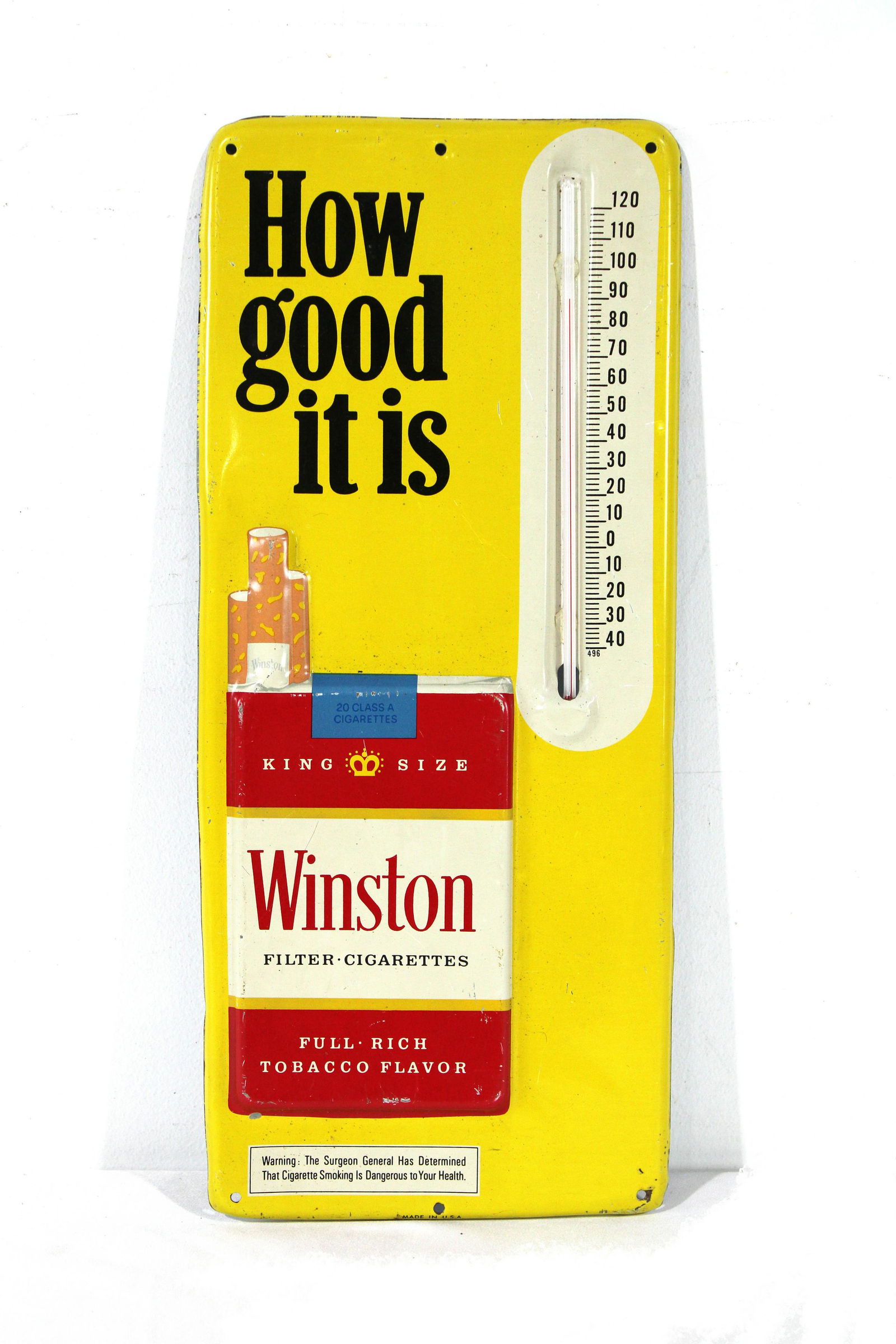 Winston Cigarettes Advertising Thermometer (1 of 3)
