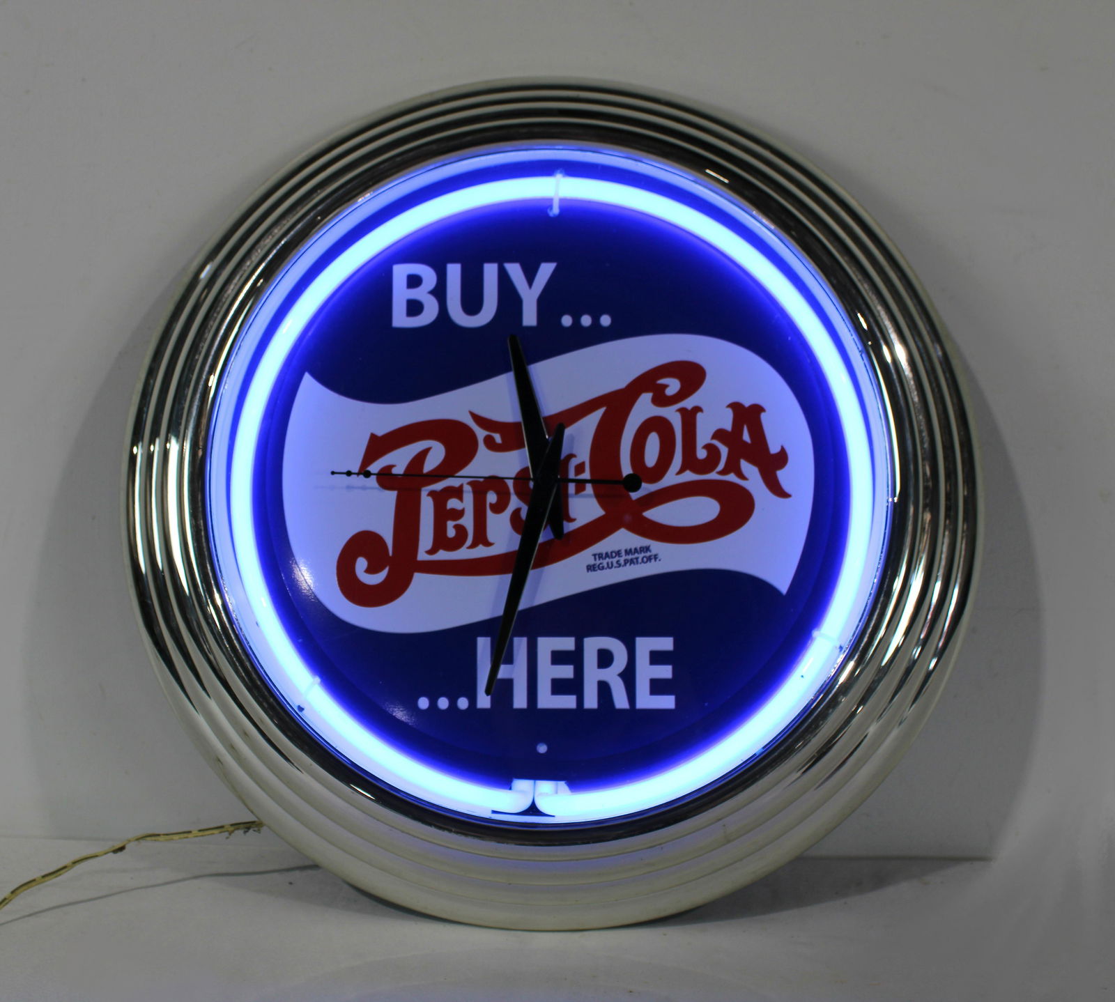 Pepsi Cola Neon Clock (1 of 3)