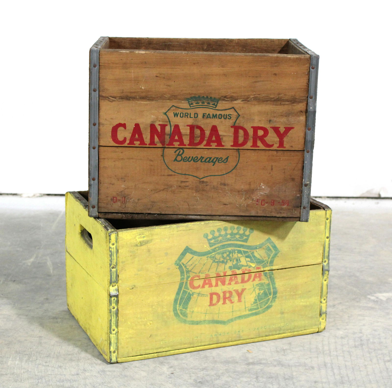 Canada Dry Wooden Bottle Crates (1 of 2)
