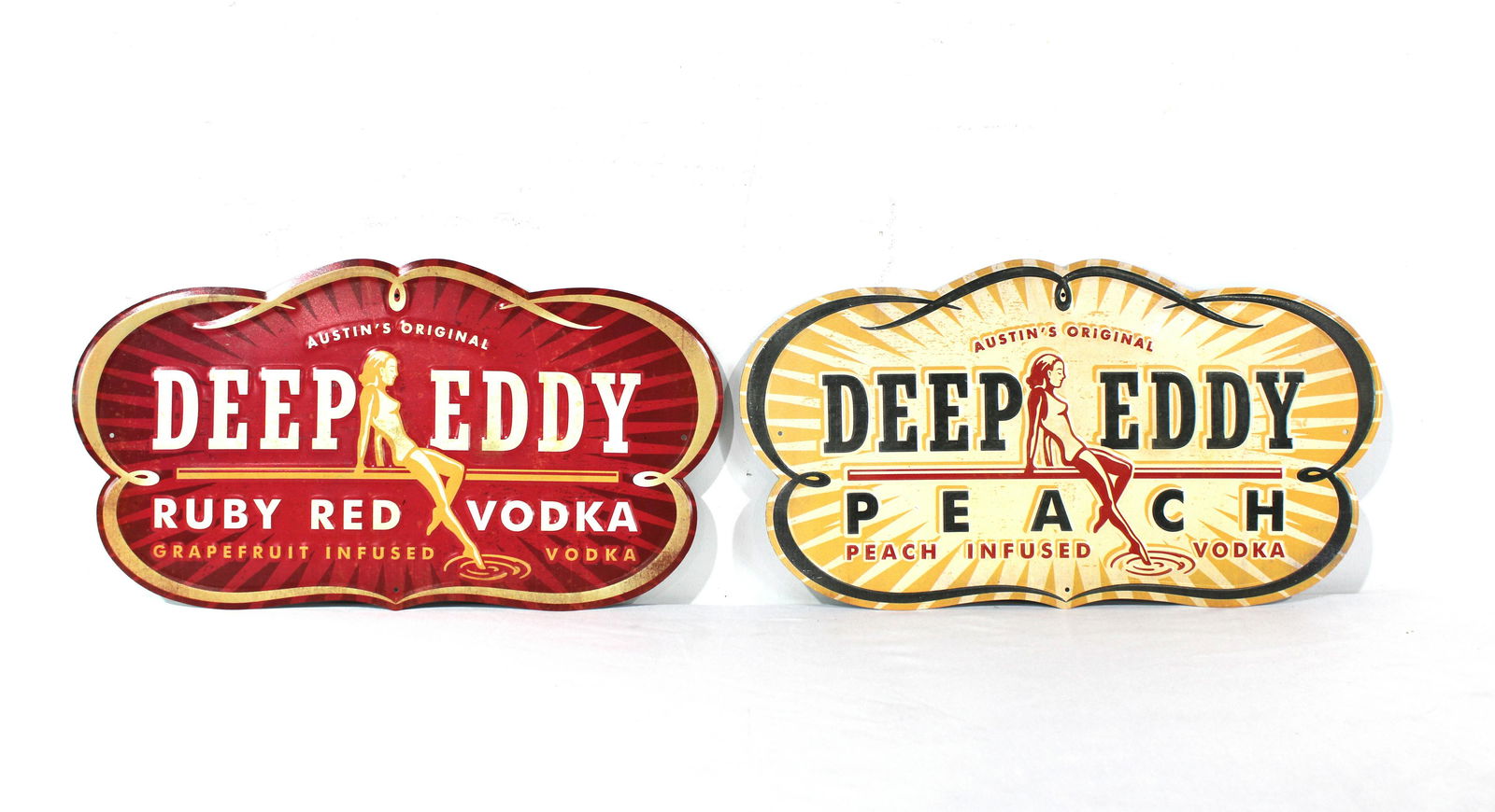 Austin's Original Deep Eddy Vodka Embossed Signs (1 of 2)