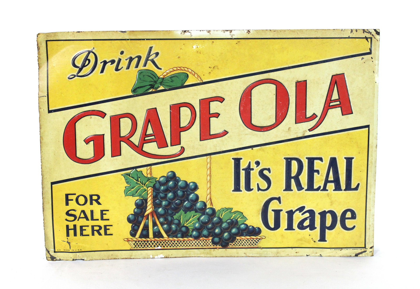 Embossed Grape Ola Tin Sign (1 of 4)