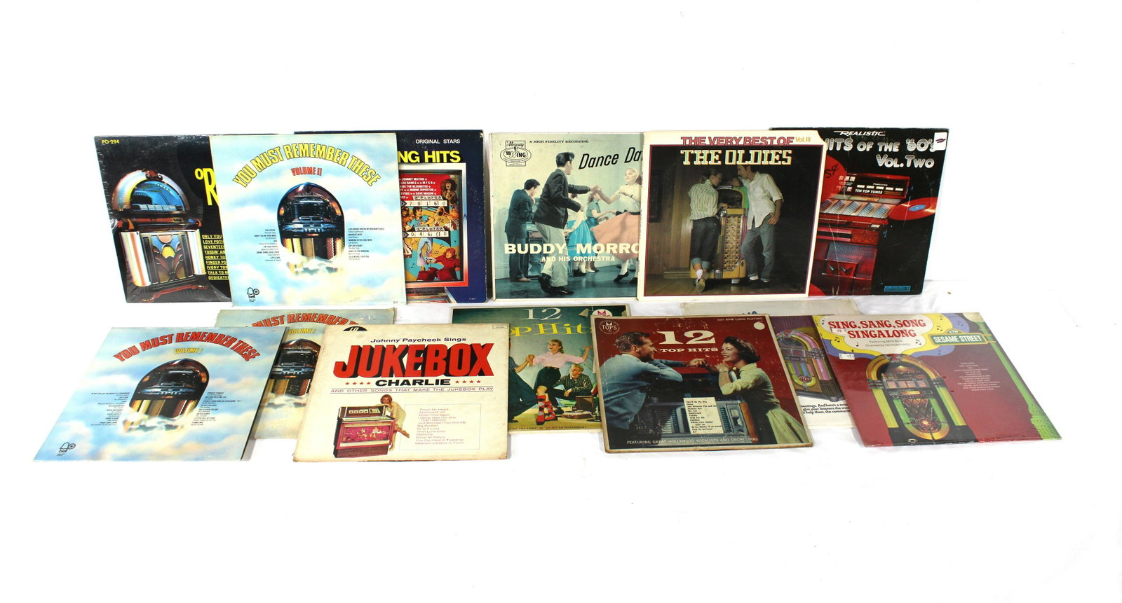 Jukebox Themed Records: Jukebox Themed Records. Total of 13, varying conditions. In-house shipping available.