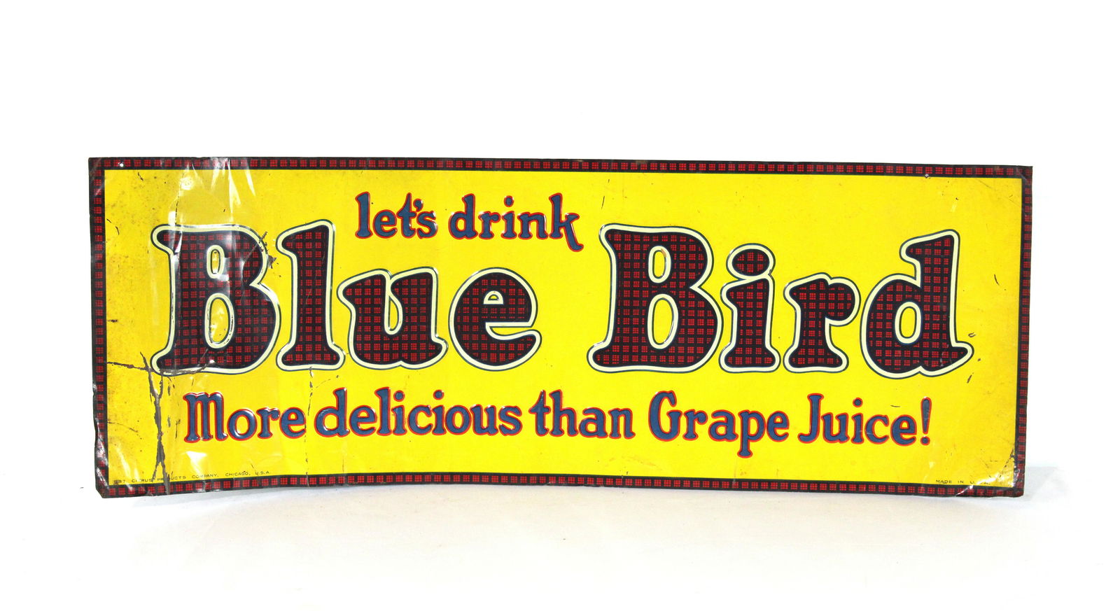 Embossed Blue Bird Advertising Sign (1 of 4)