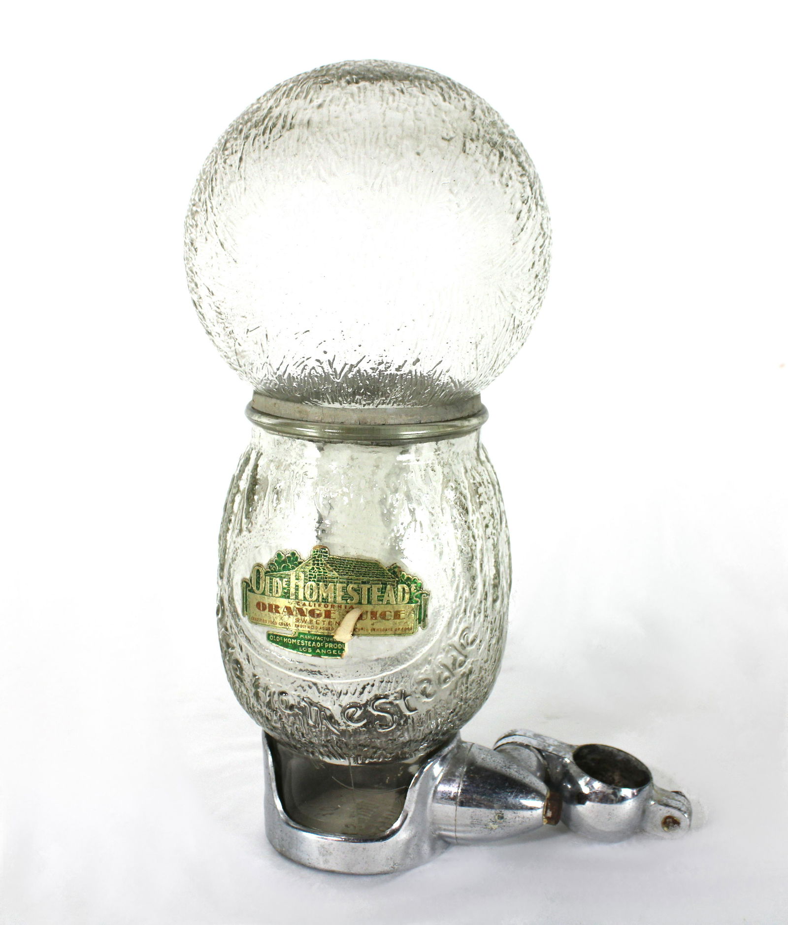 Old Homestead Glass Orange Juice Syrup Dispenser (1 of 6)