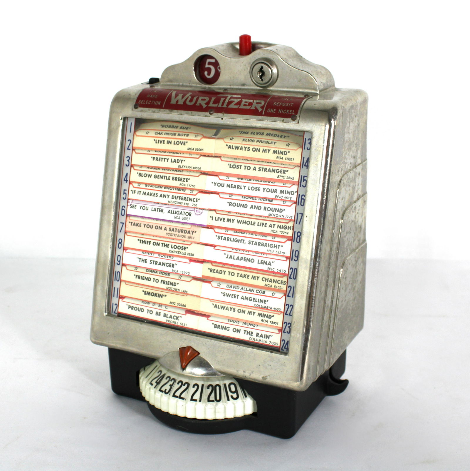 Wurlitzer Coin Operated 5 Cent Wallbox (1 of 3)