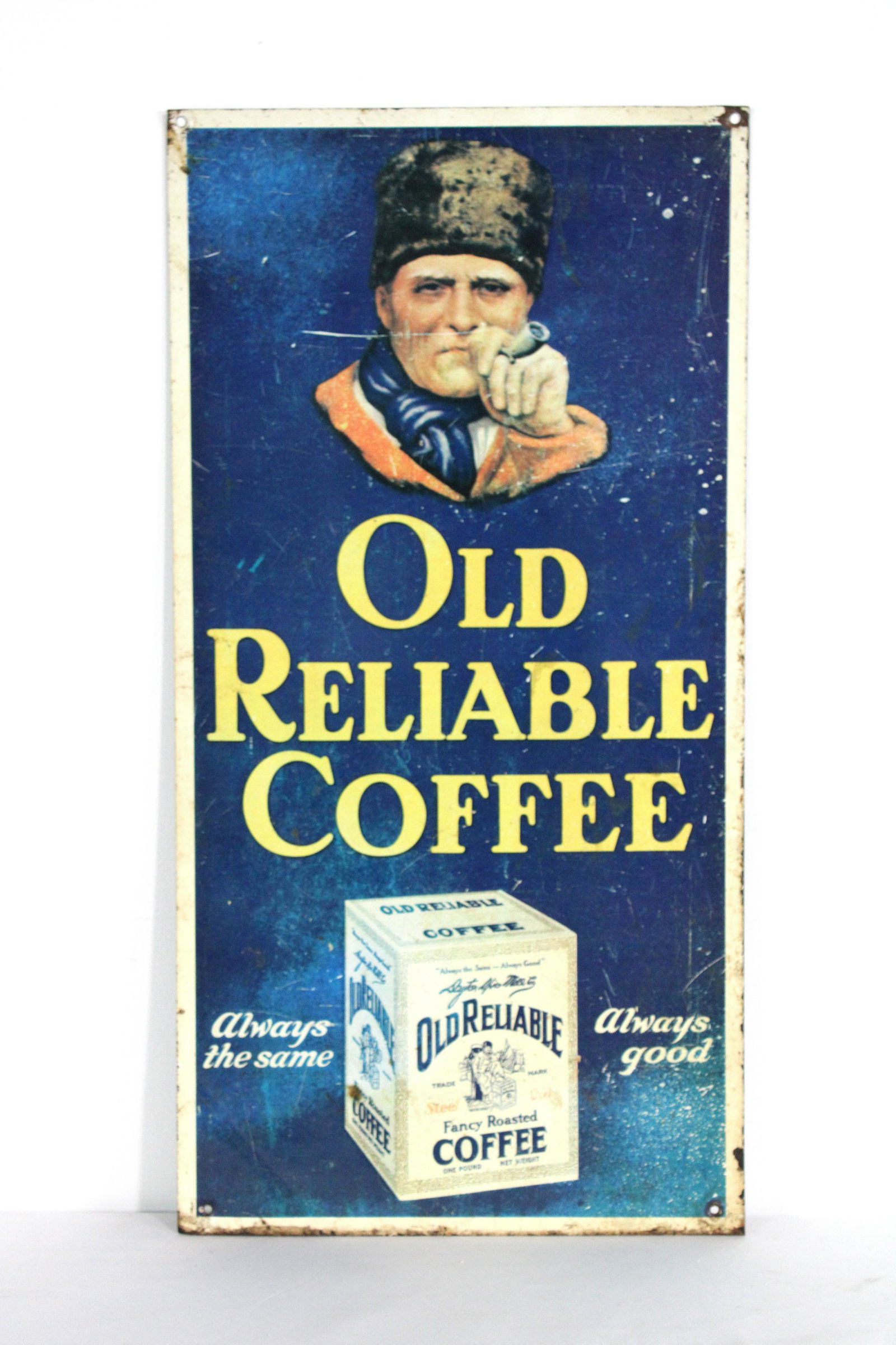 Old Reliable Coffee Tin Sign (1 of 2)