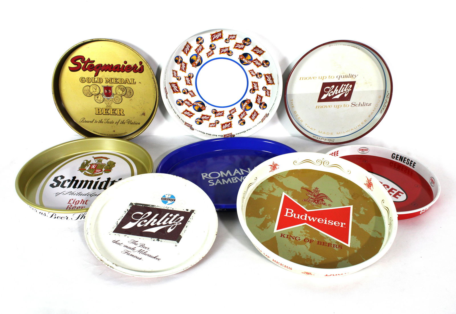 Seven Assorted Beer Trays incl. Schlitz (1 of 1)