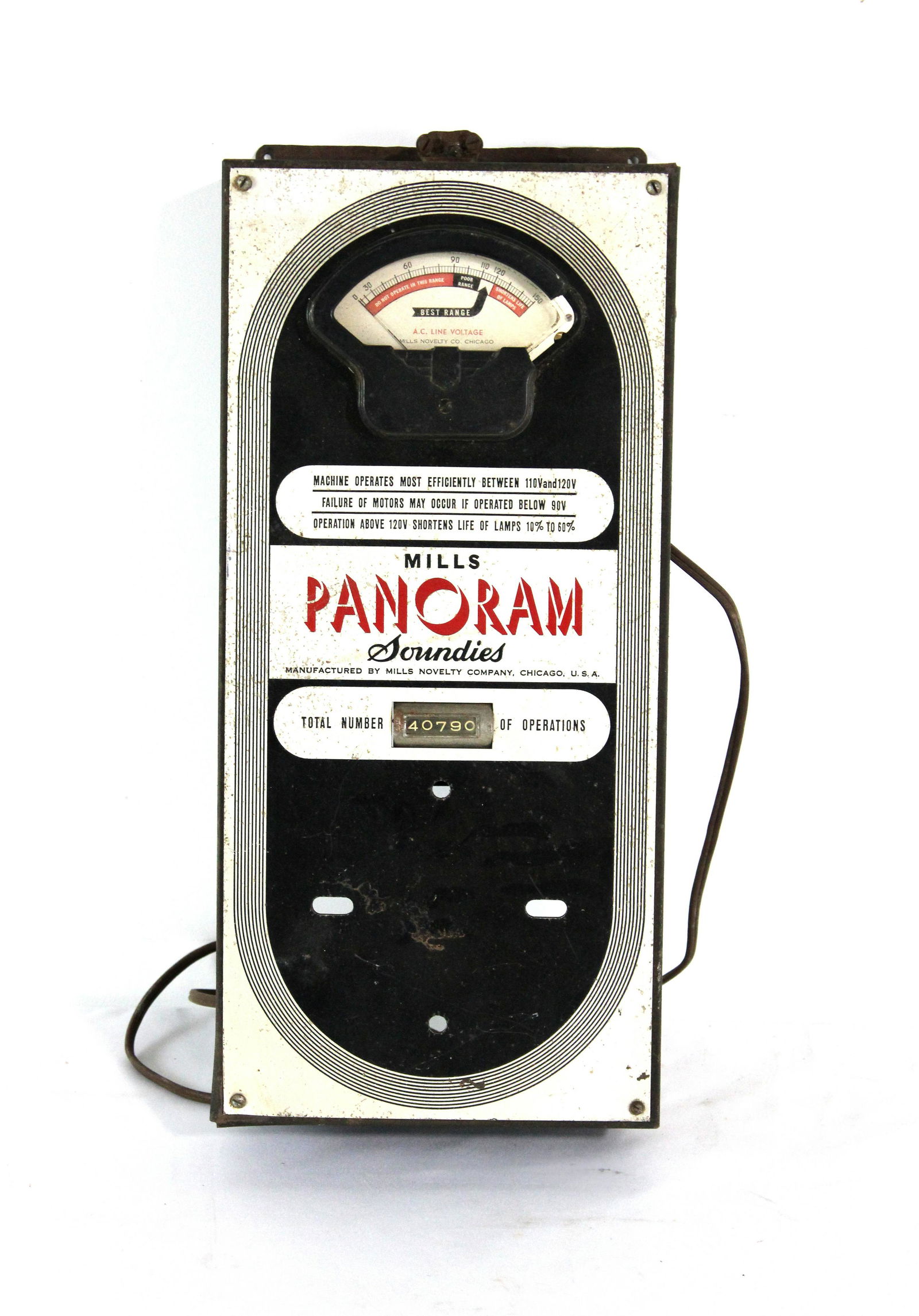 Mills Novelty Panoram Soundies Voltage Meter (1 of 2)