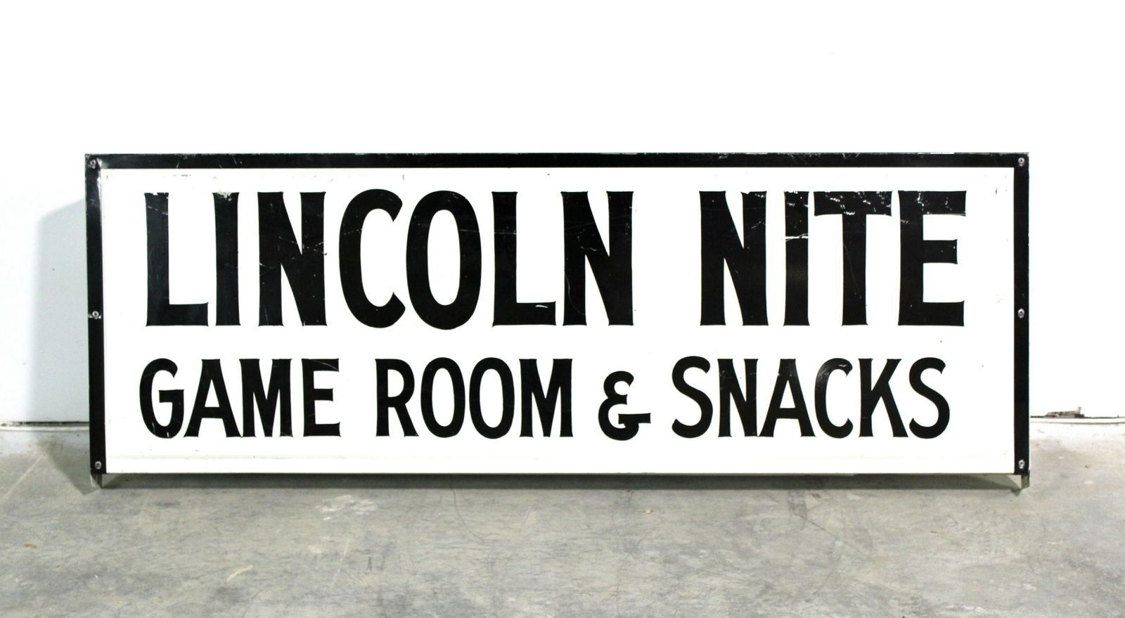 Lincoln Night Game Room & Snacks Metal Sign (1 of 3)