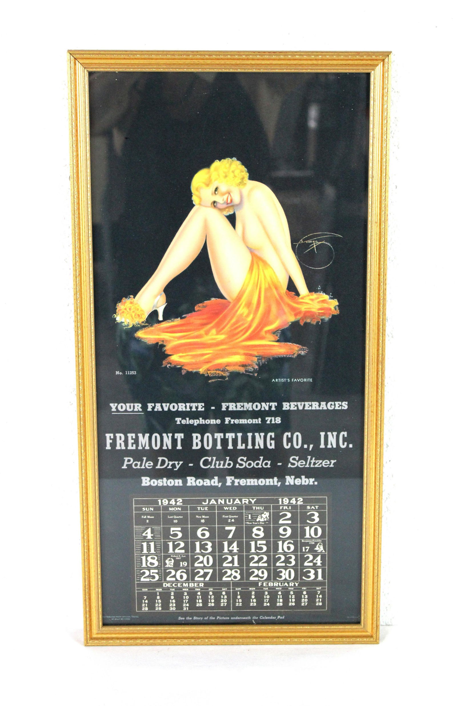 Billy Devorss Pin-Up Calendar for Freemont Bottling (1 of 1)