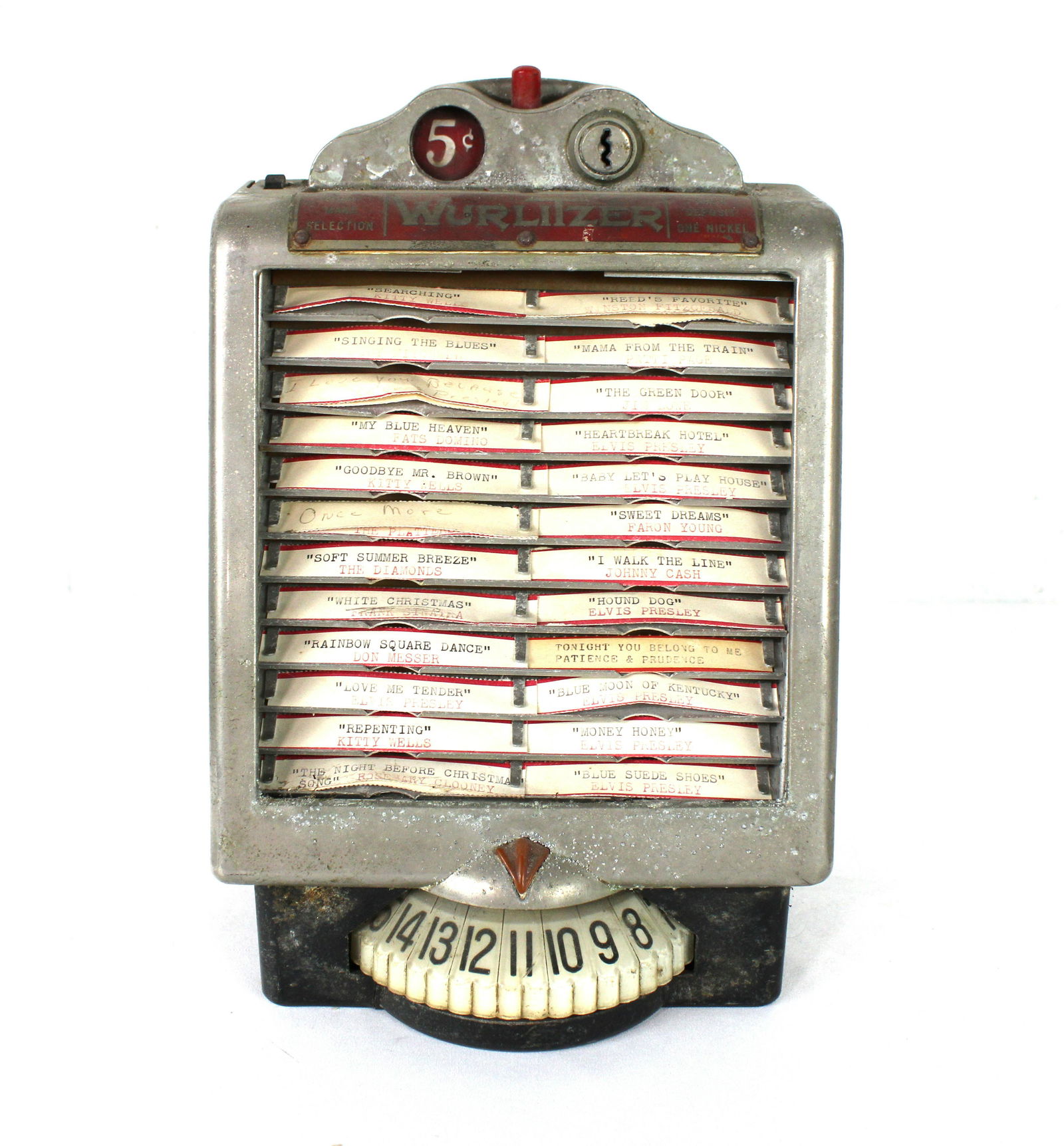 Wurlitzer 5 Cent Coin Op Wallbox, 1940s (1 of 3)