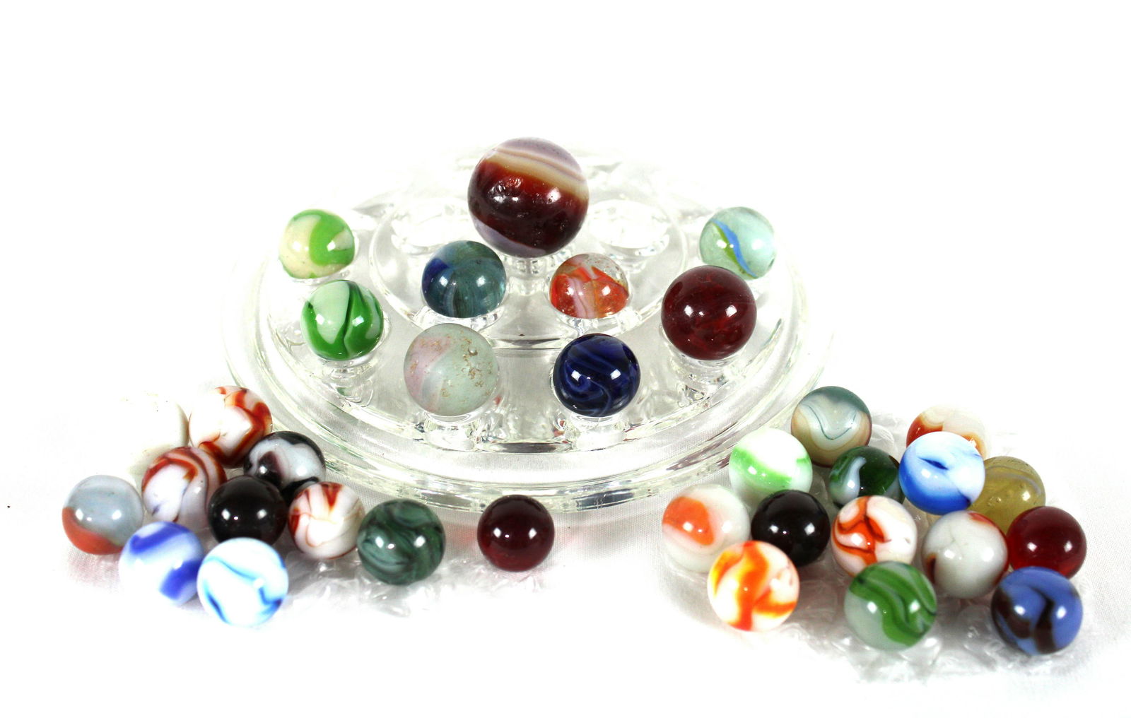 Early Machine Made Marbles, Some UV active, Lot 2 (1 of 2)