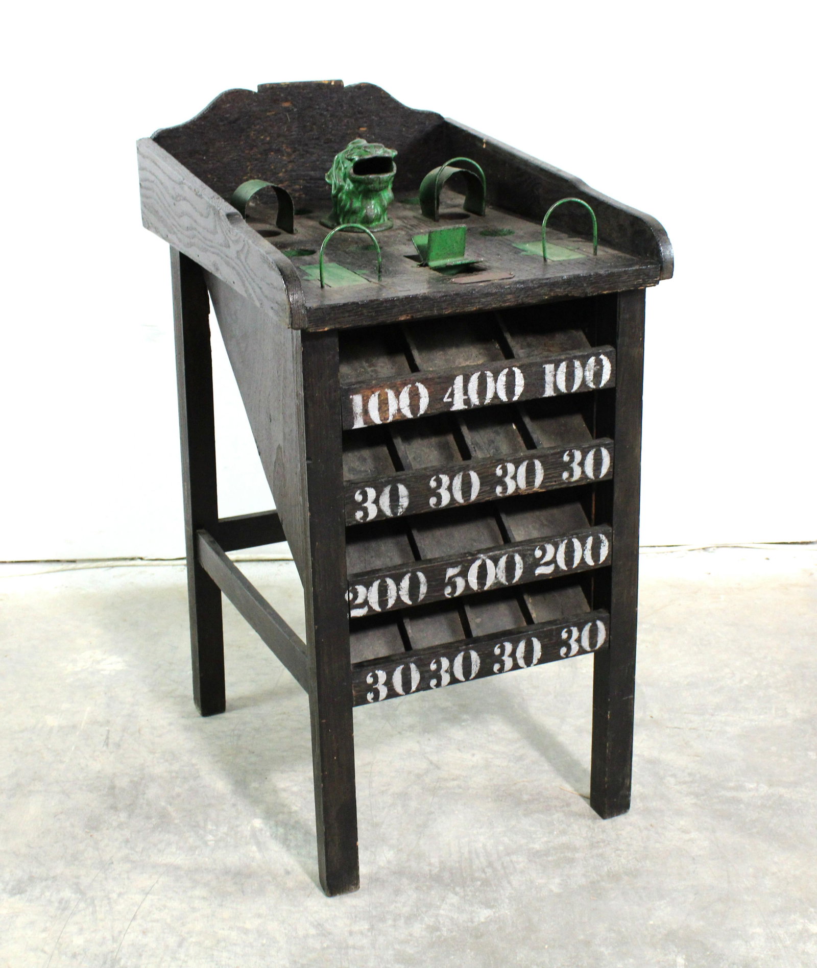 El Sapo "The Toad" Peruvian Coin Toss Game, Late 1800s: El Sapo "The Toad" Peruvian Coin Toss Game, Late 1800s. This item requires third party shipping or pickup arrangements to be made. Dimensions: 34 x 18 x 22