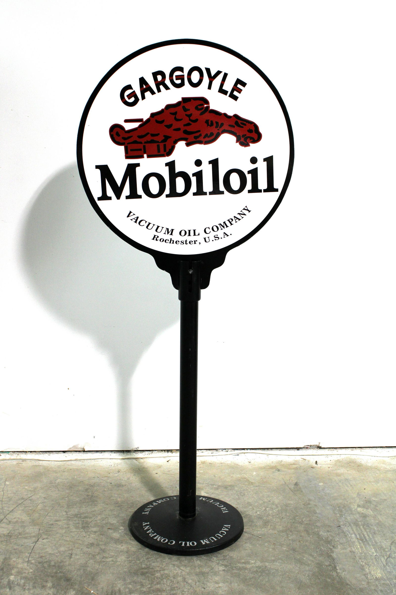 Mobil Oil Gargoyle Lollipop Sign, One-Off Repro (1 of 3)
