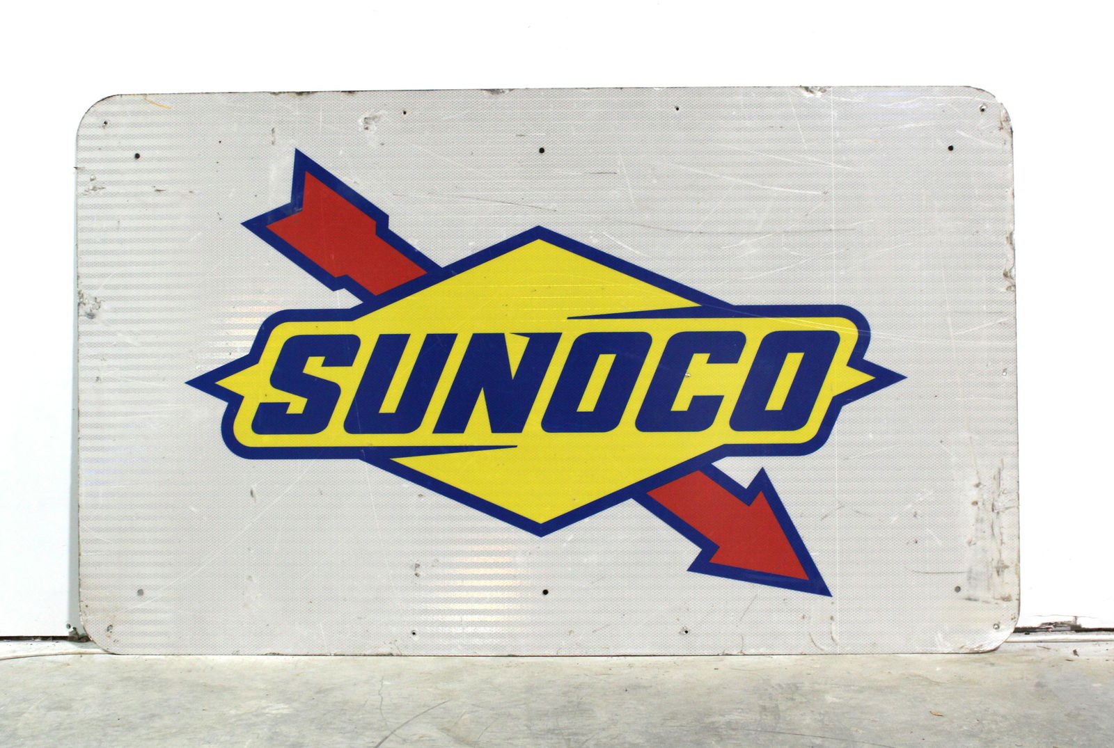 5 FT Sunoco Reflective Gas Station Sign (1 of 1)