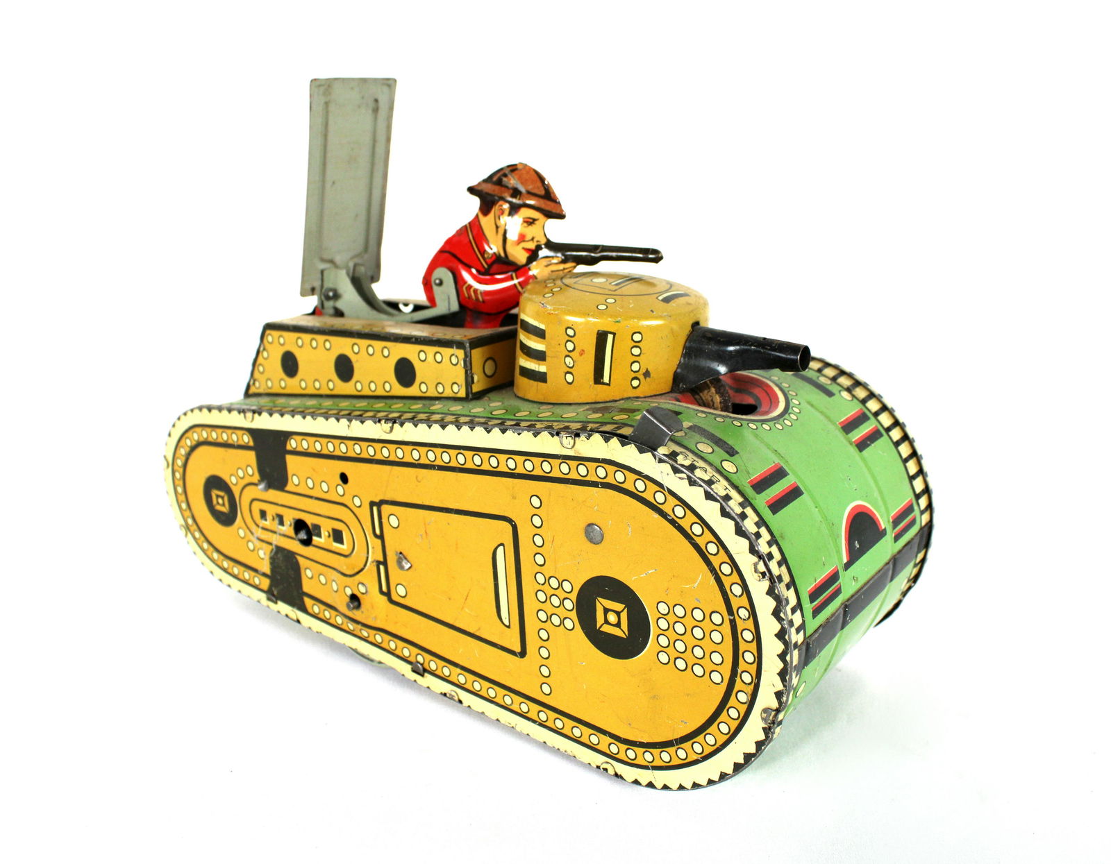 Marx Tin Army Tank Toy, 1940s (1 of 4)