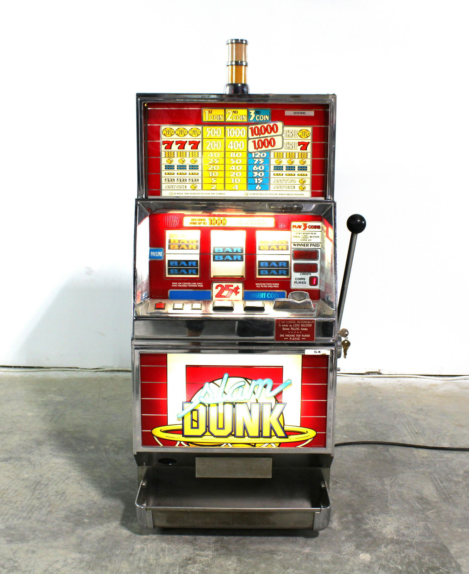 IGT Slam Dunk Coin Operated Slot Machine (1 of 3)