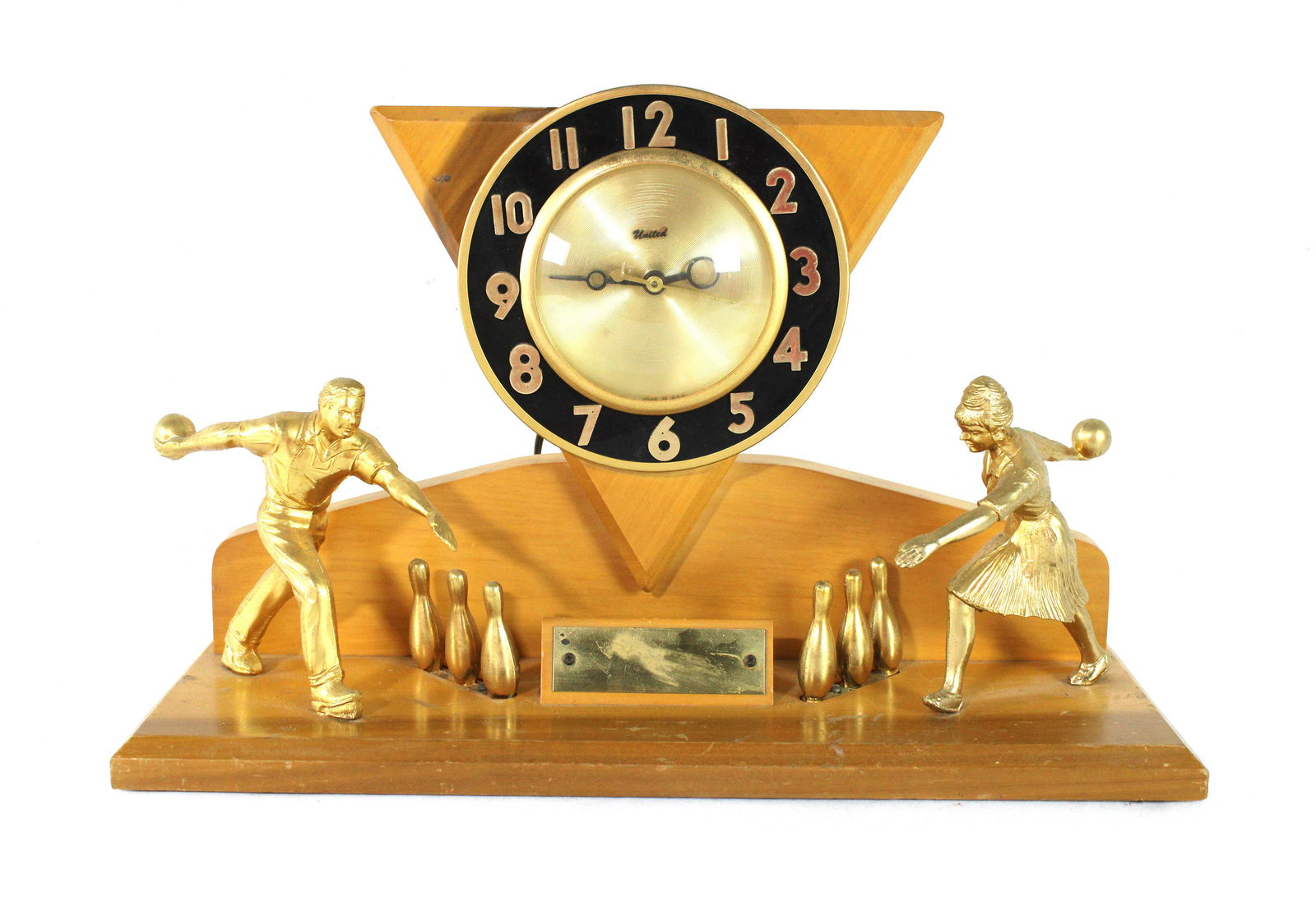 Mid Century Bowling Trophy Clock, Lot 1 (1 of 2)