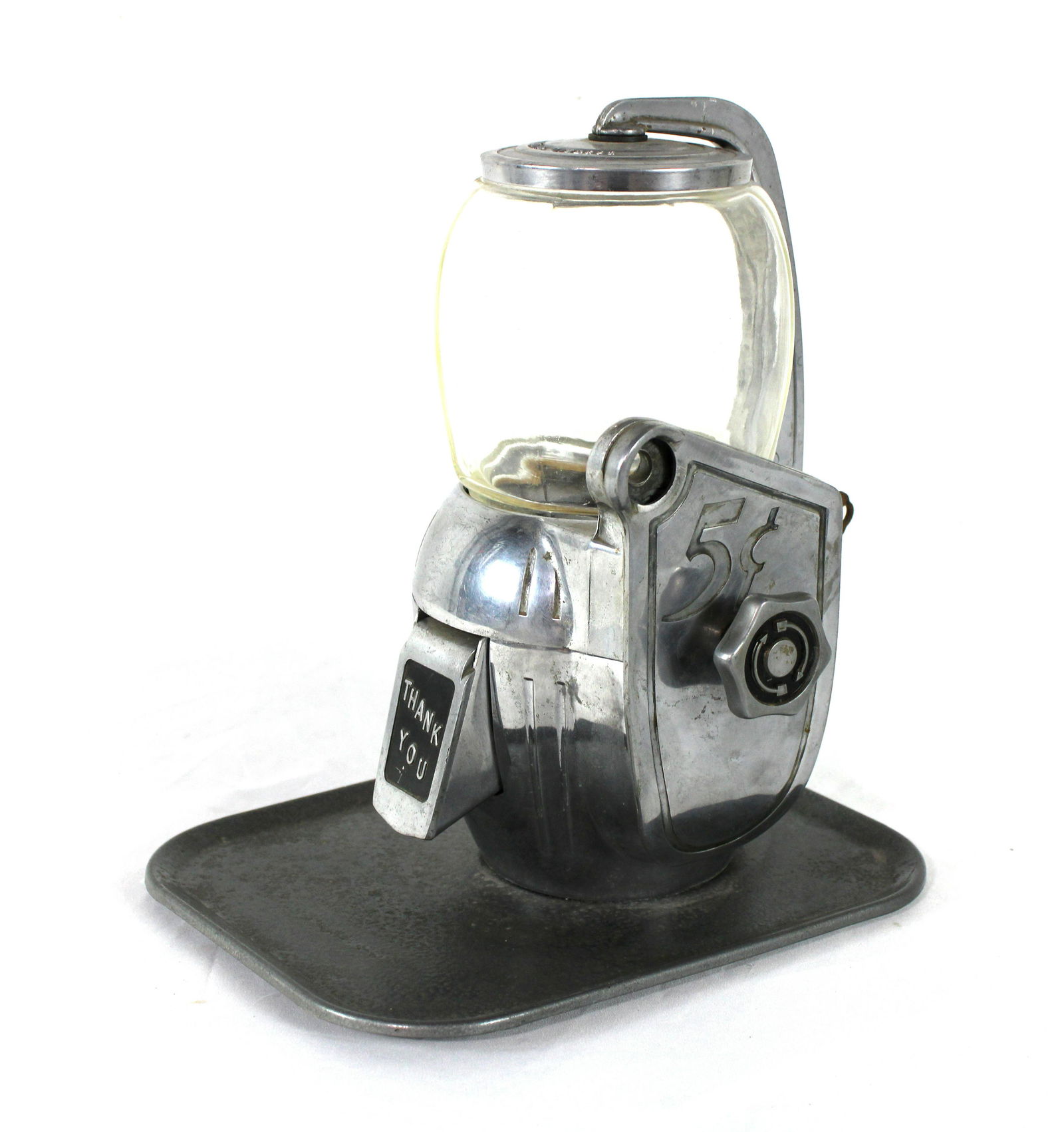 Atlas Bantam Coin Op 5 Cent Gumball Machine with Tray (1 of 3)