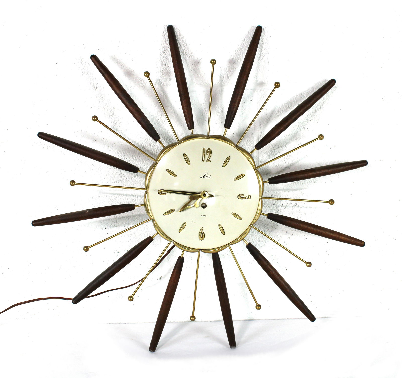 Mid Century Starburst Clock by Lux (1 of 2)
