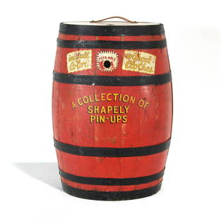 Exhibit Supply Coin Op Peep Show Barrel: Exhibit Supply Coin Op Peep Show Barrel. Working, nothing on display. Unlocked, no key. This item requires third party shipping or pickup arrangements to be made. Dimensions: 24 x 17 x 17