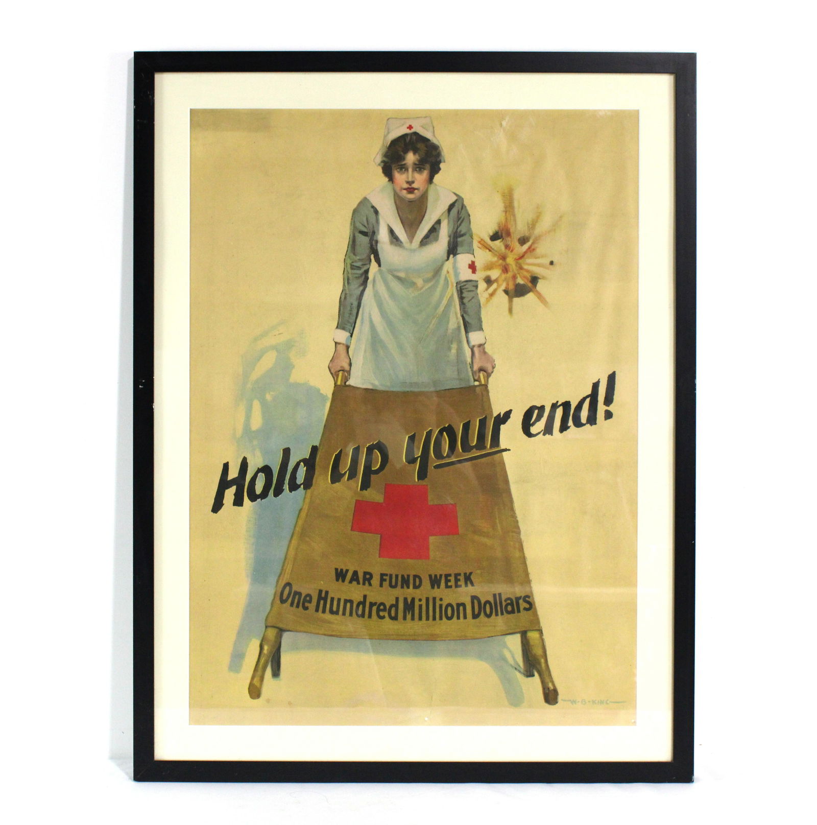 WWII Red Cross War Fund Week Poster, W.B. King (1 of 1)