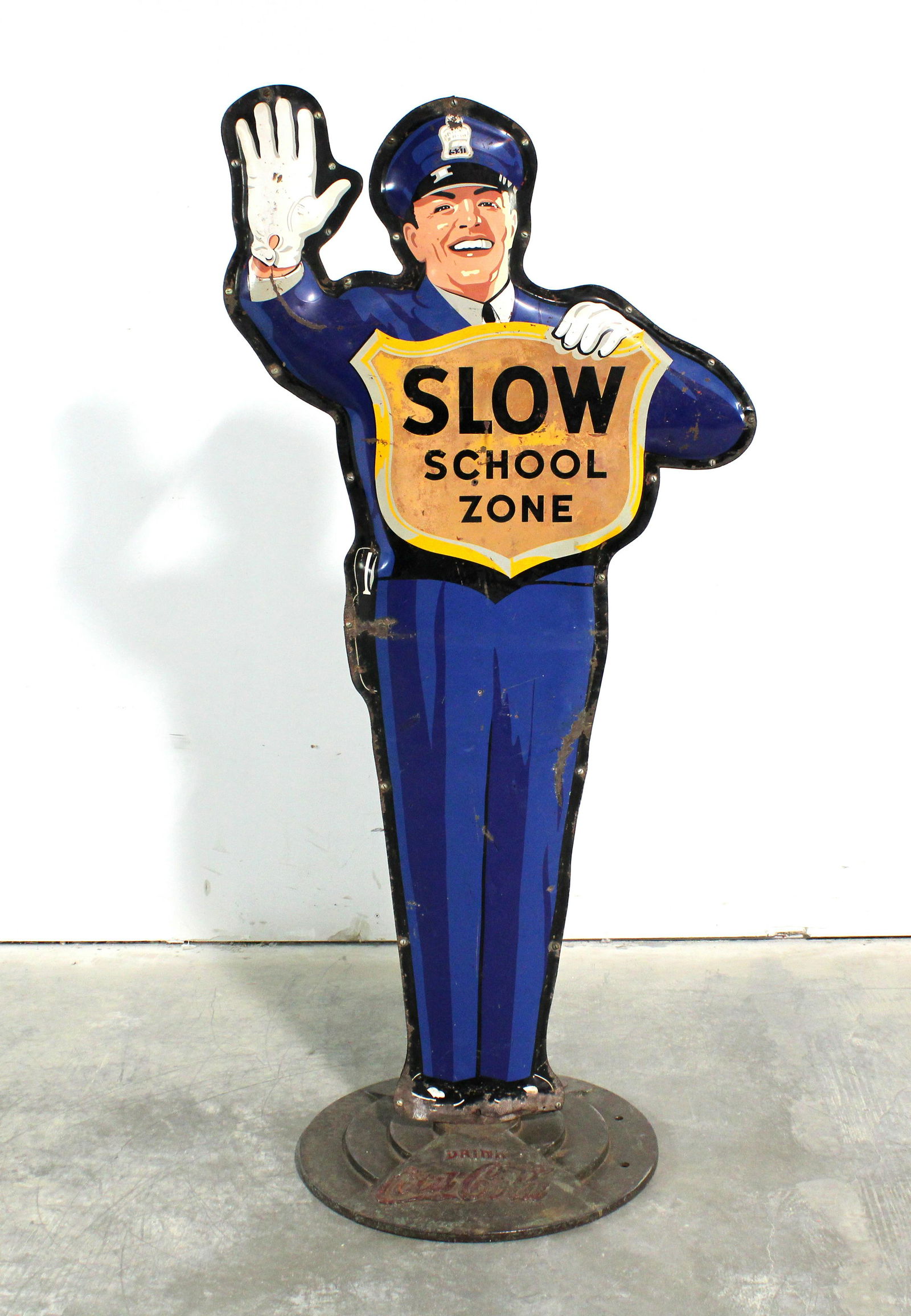 Coca Cola Crossing Guard with Embossed Stand (1 of 6)