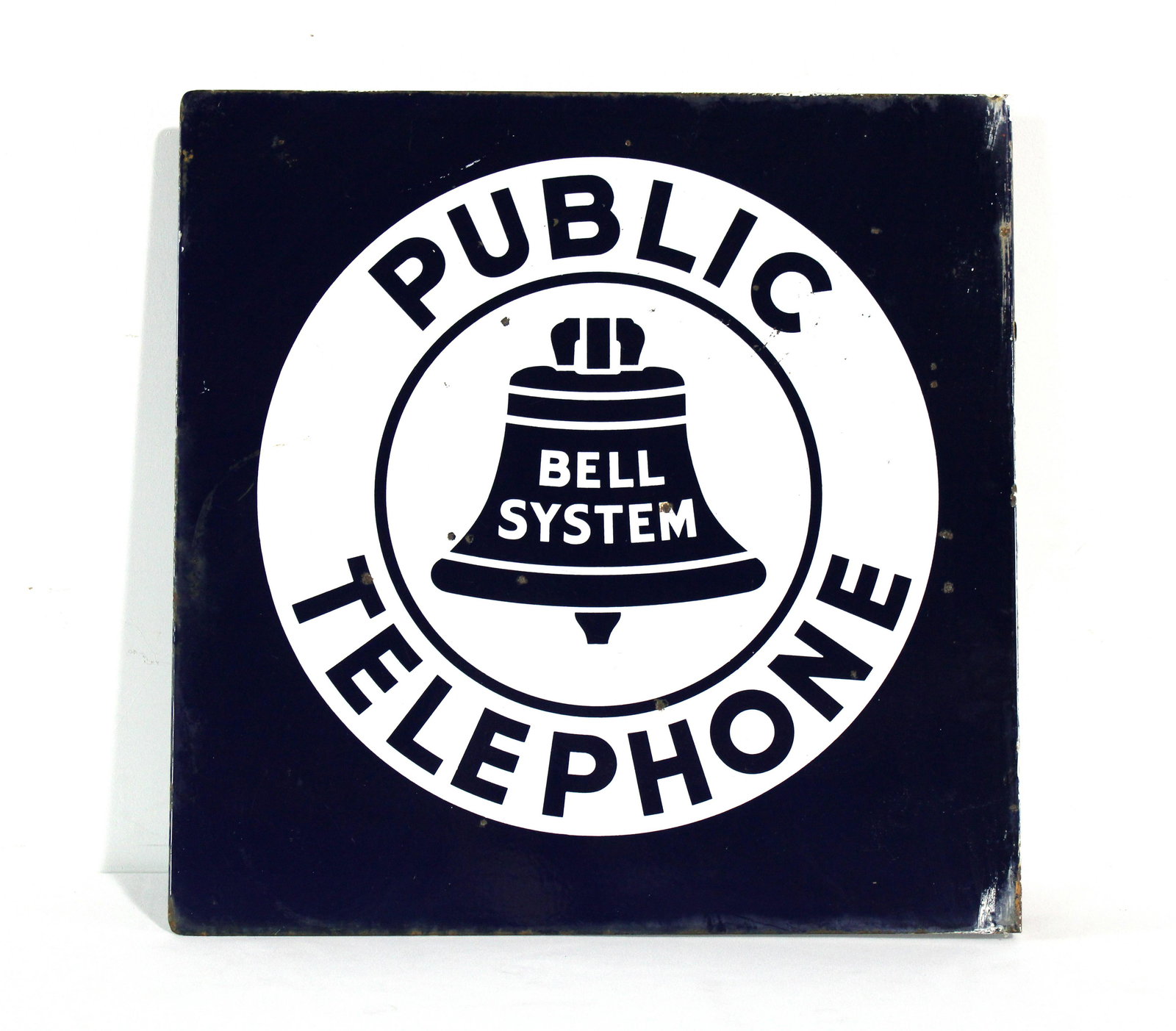 Porcelain Bell Telephone Flange Sign (1 of 3)