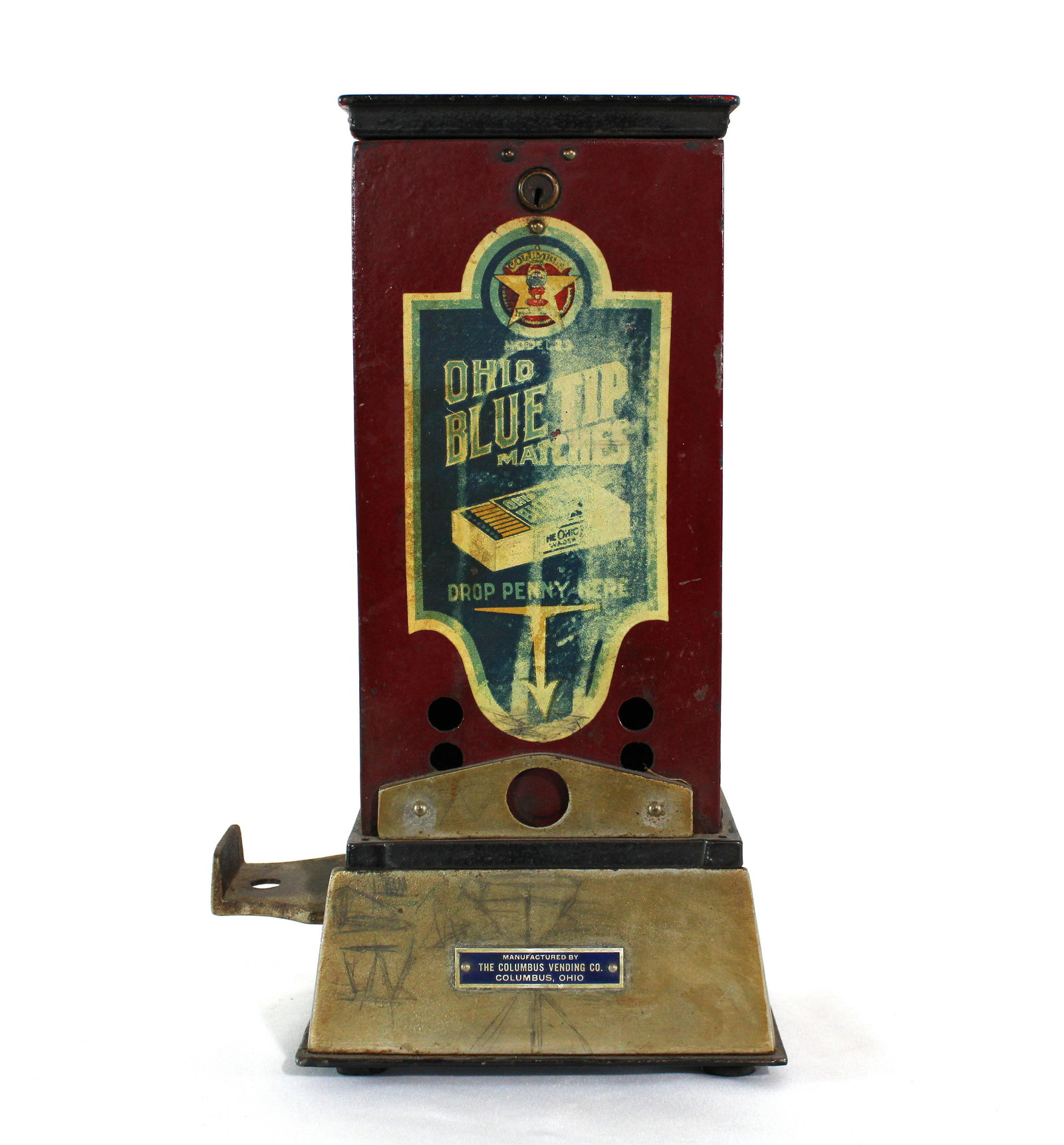 Columbus Vending Ohio Blue Tip Match Vendor, Model 25 (1 of 4)