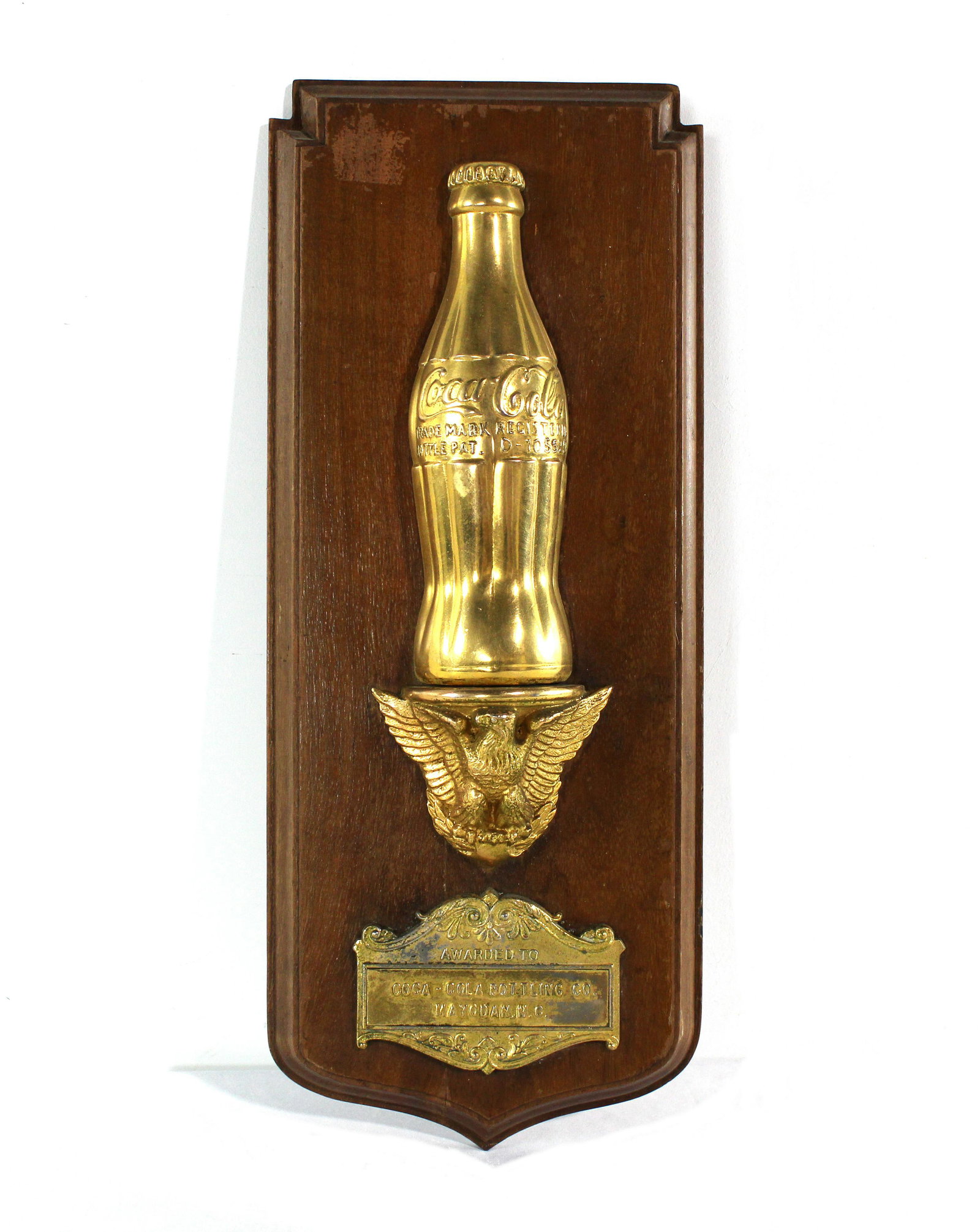 Coca Cola Bottling Co. Award Plaque (1 of 2)