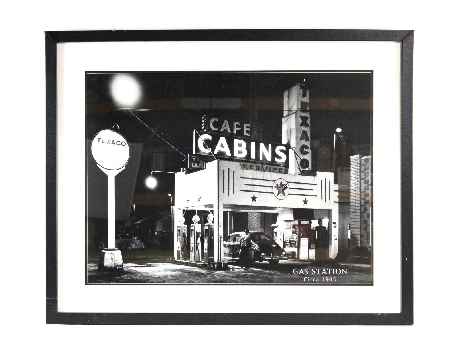 Texaco Gas Station Circa 1945 Framed Print (1 of 2)