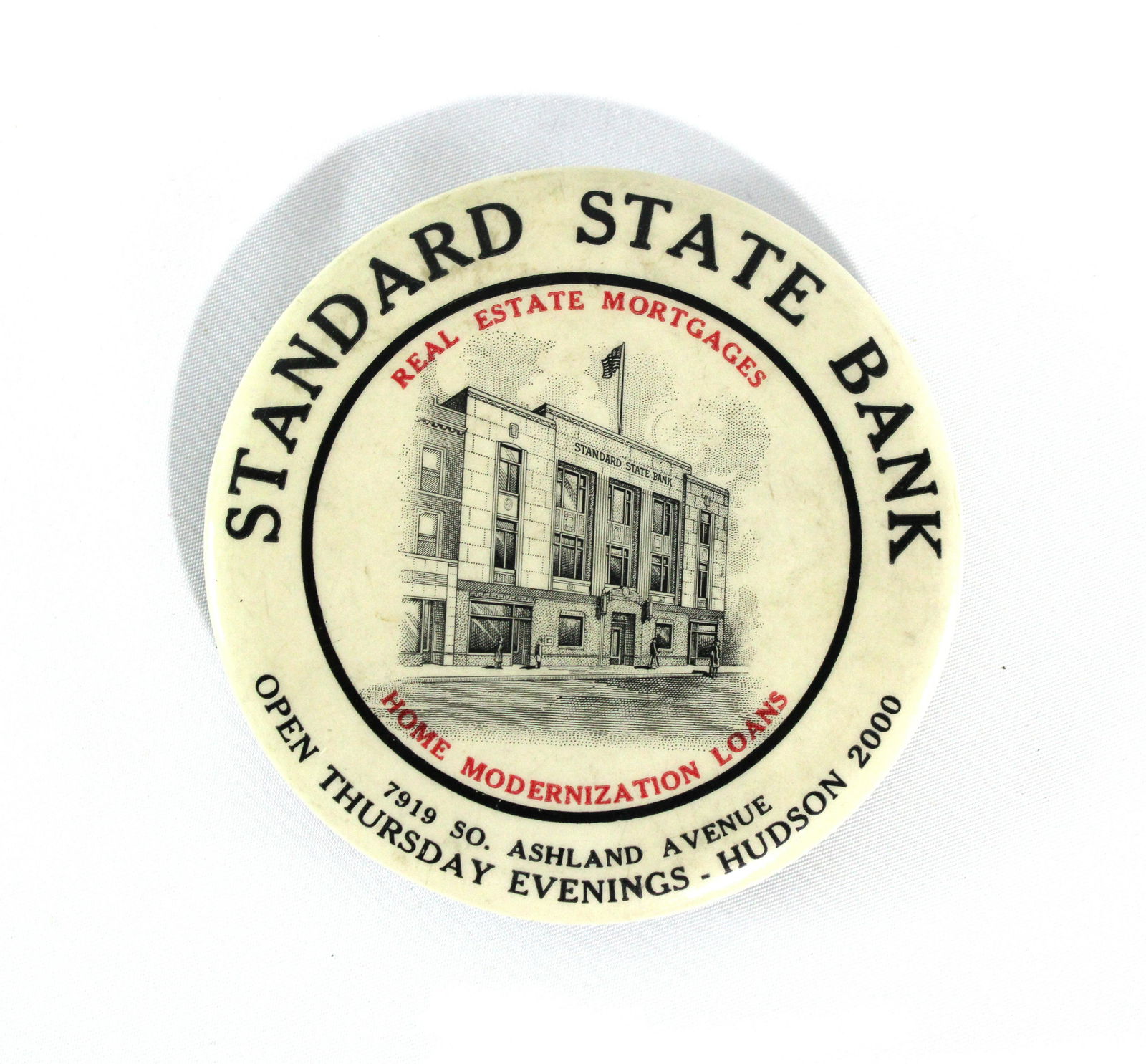Standard State Bank, Chicago Il Pocket Mirror (1 of 2)