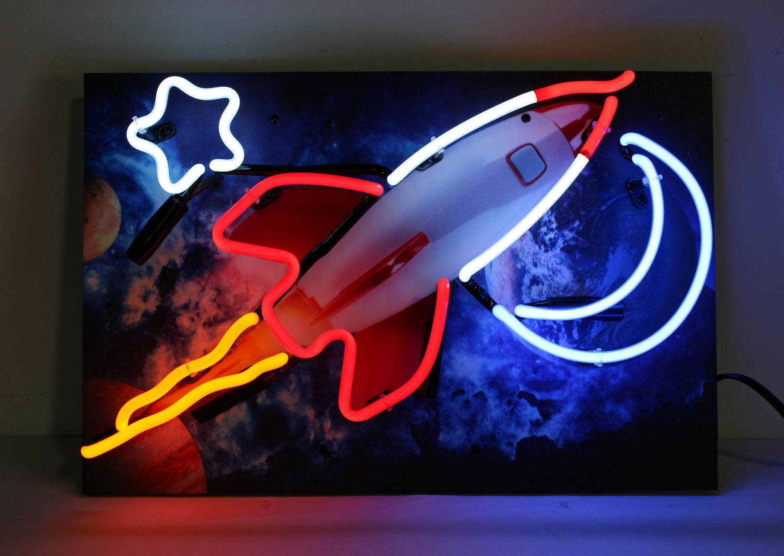 Rocket Ship Neon Sign (1 of 2)
