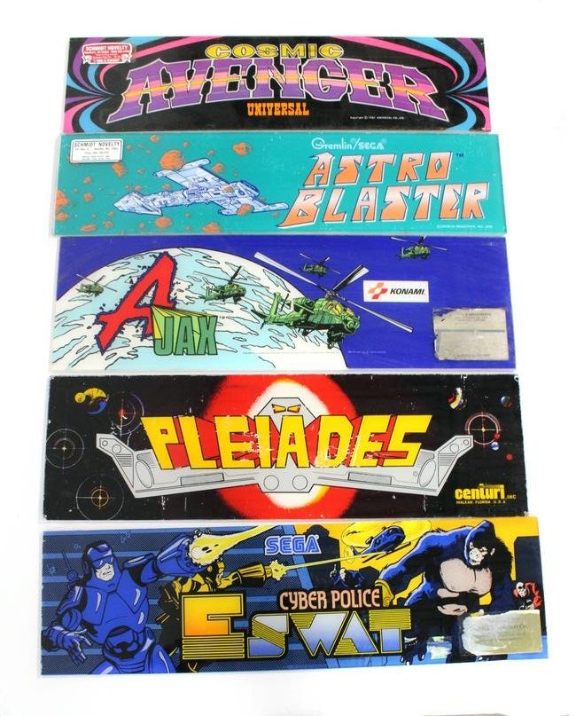 Arcade Headers Incl. Cosmic Avengers (1 of 1)