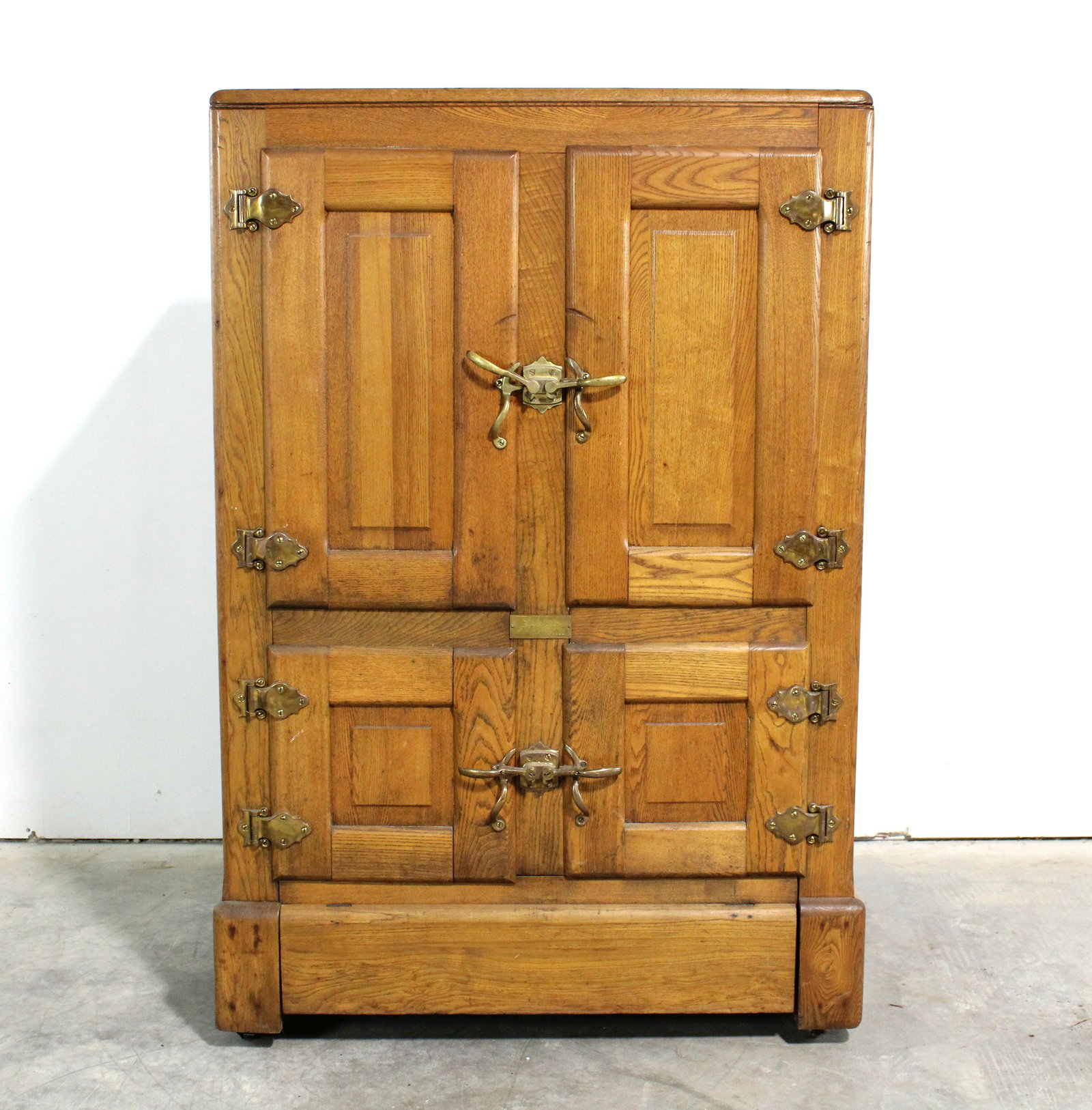 Antique Oak Refrigerator by Gibsons Marbolite (1 of 4)