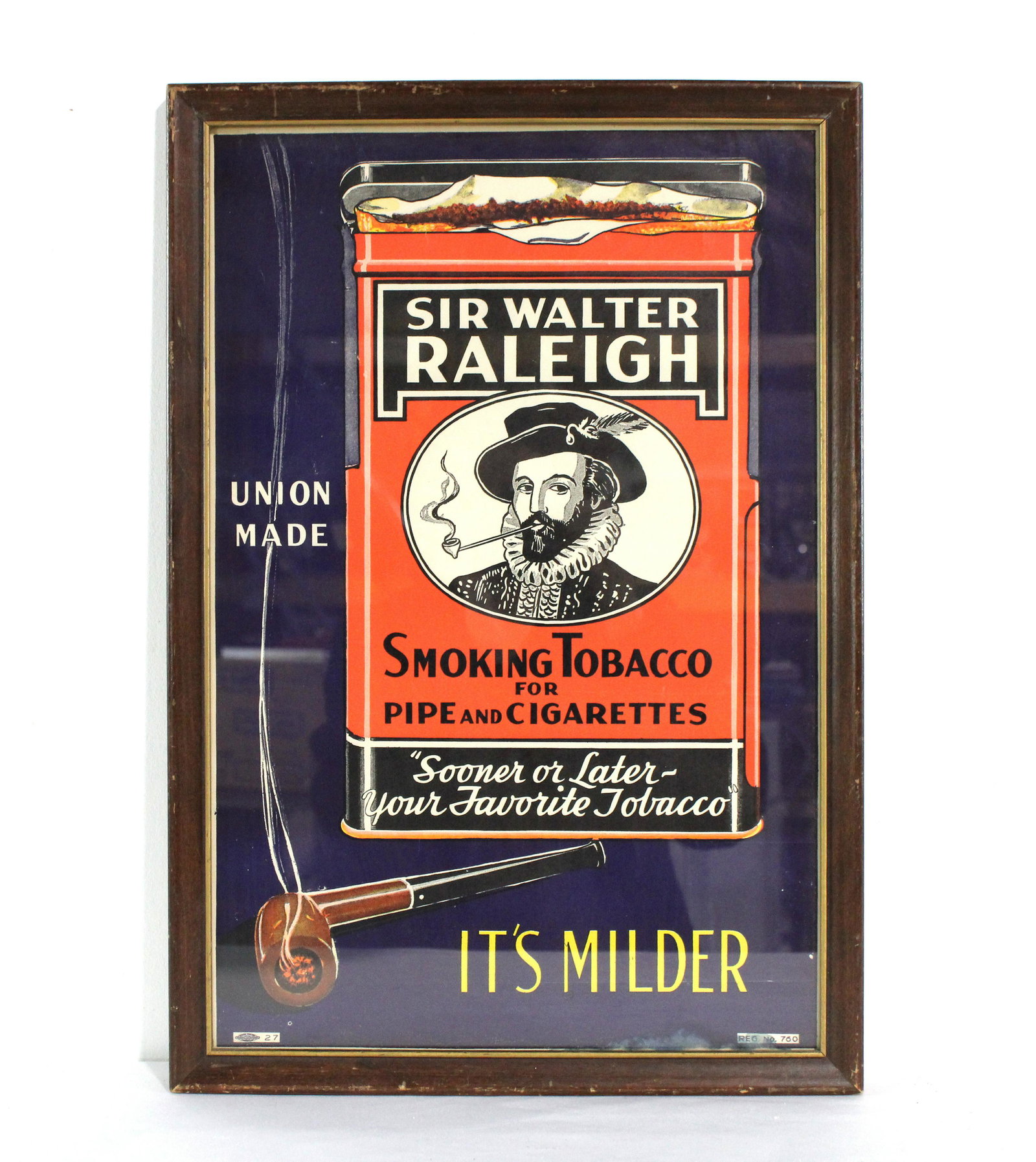 Raleigh Smoking Tobacco Framed Advertisement (1 of 3)