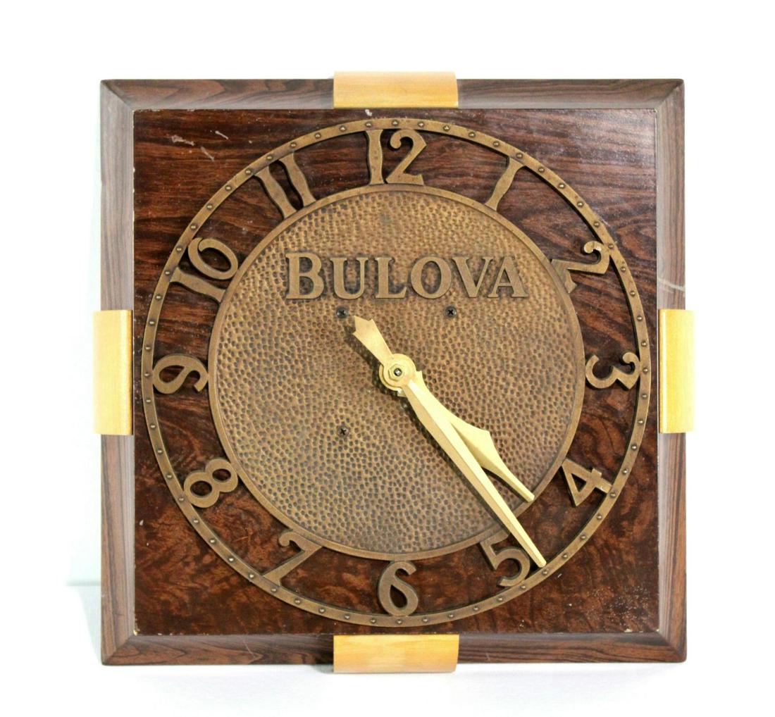 Bulova Metal Advertising Clock, 1930s (1 of 3)