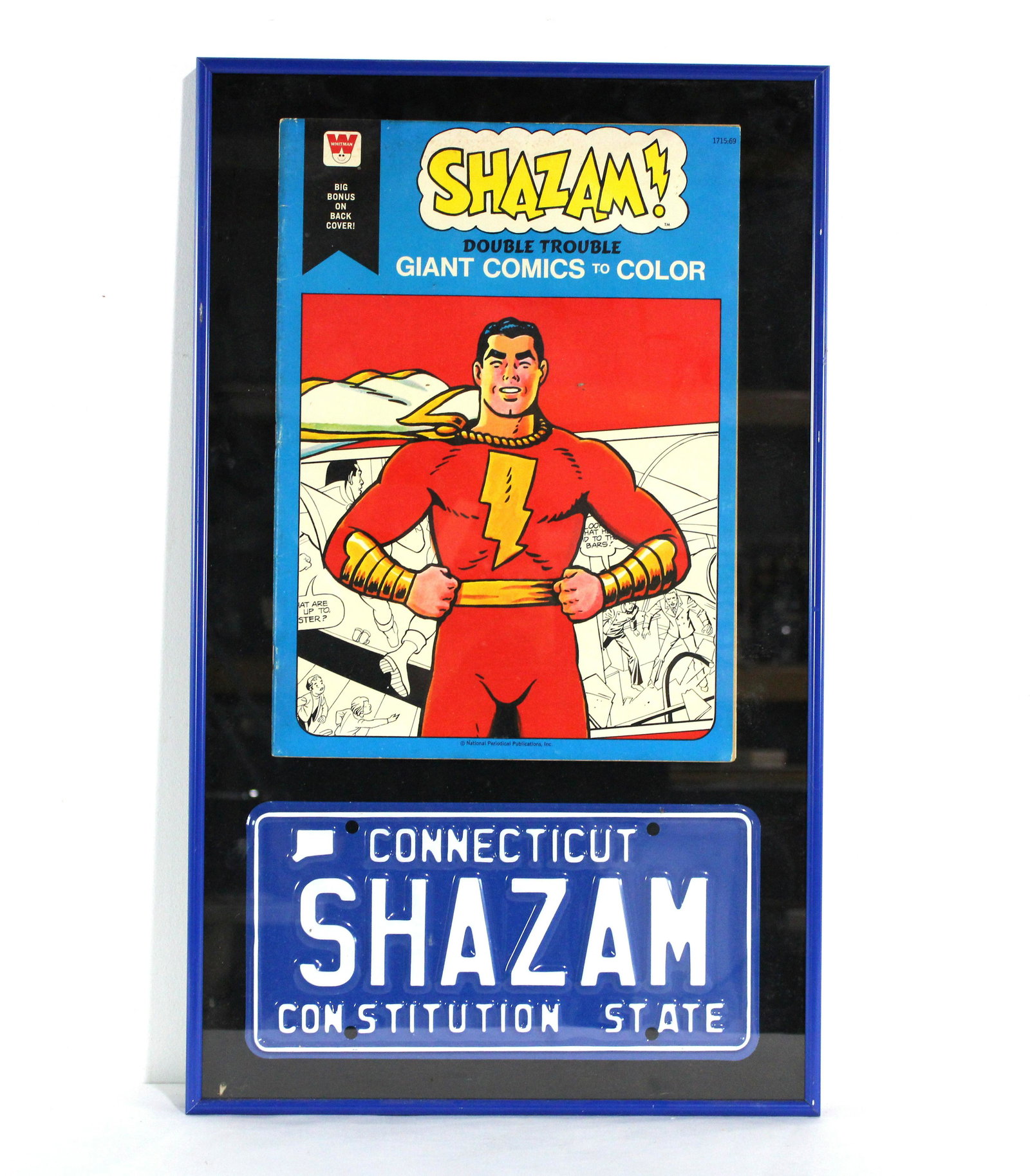 Shazam! Framed Comic Coloring Book with Vanity Plate (1 of 1)