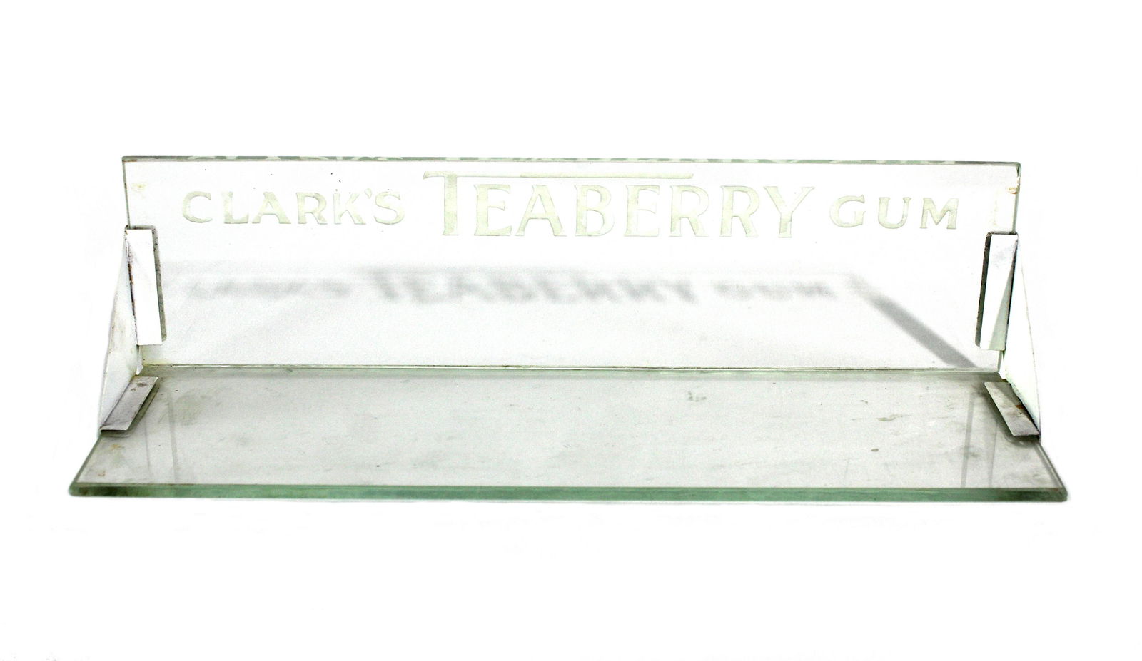 Clark's Teaberry Gum Etched Glass Display (1 of 2)