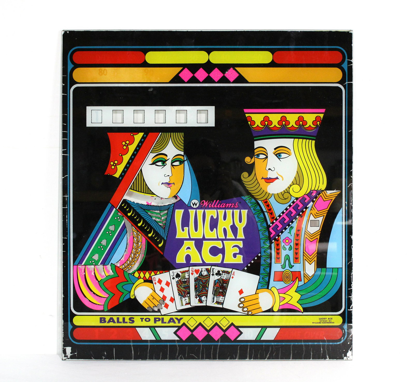 Williams Lucky Ace Pinball Backglass (1 of 2)